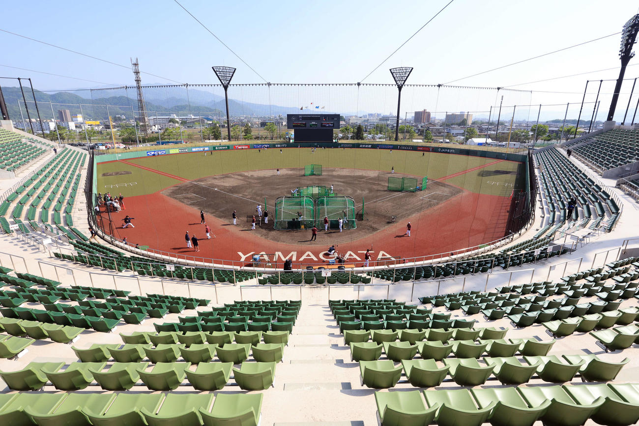 晴天のきらやかスタジアム