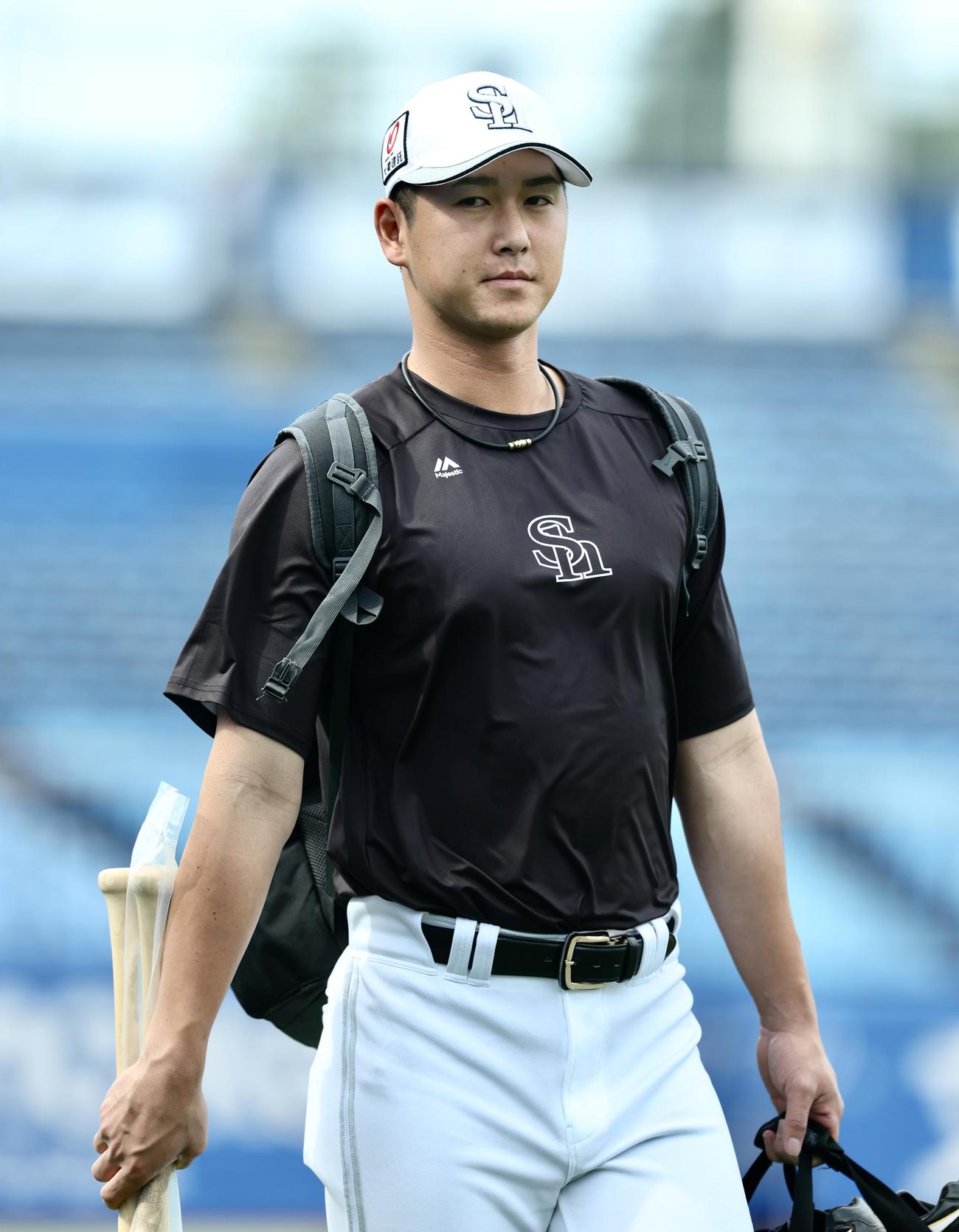 ソフトバンク秋広優人（2025年6月6日撮影）