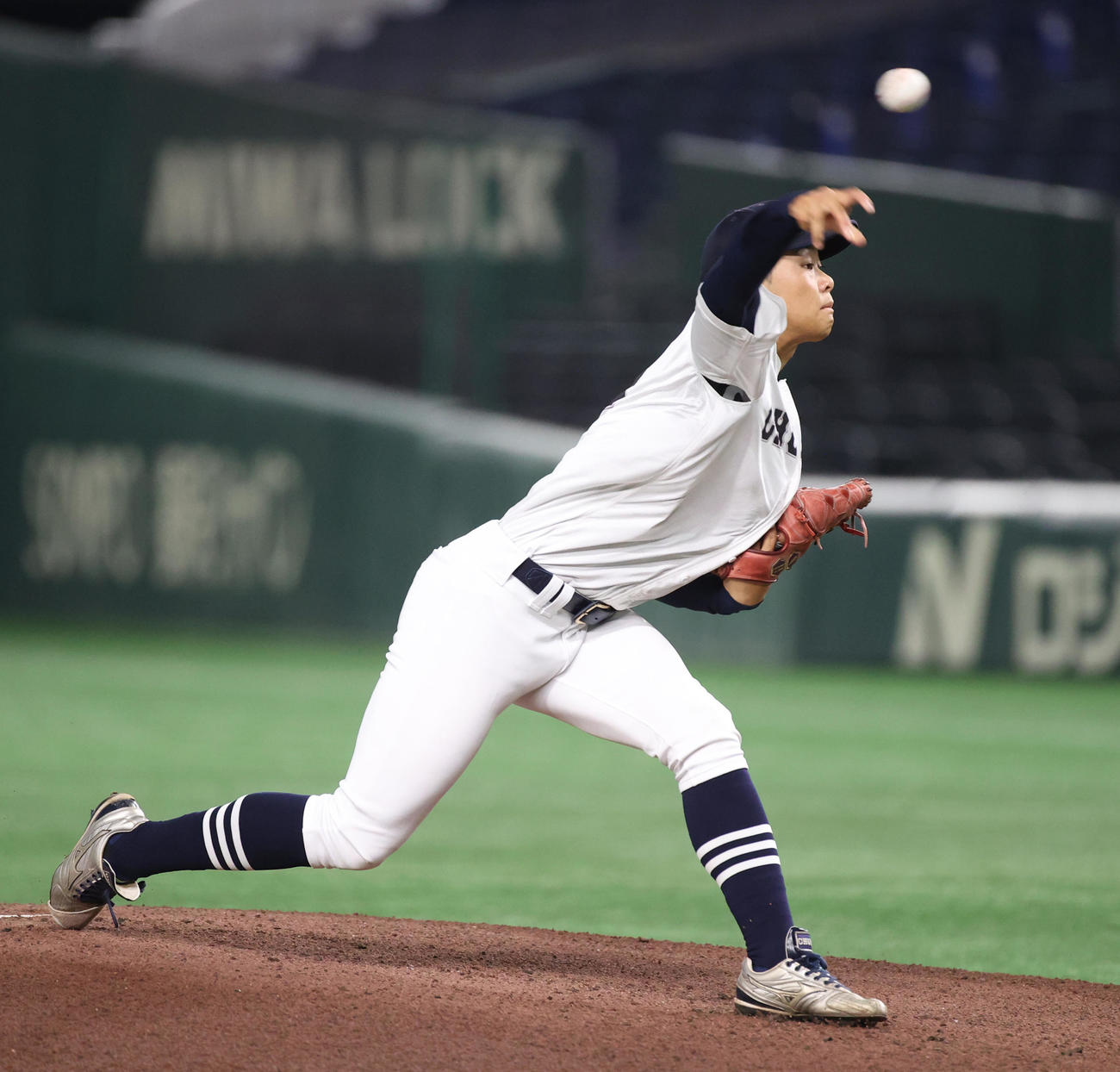 久留米工大対中京大　先発した中京大・伊藤（撮影・柴田隆二）