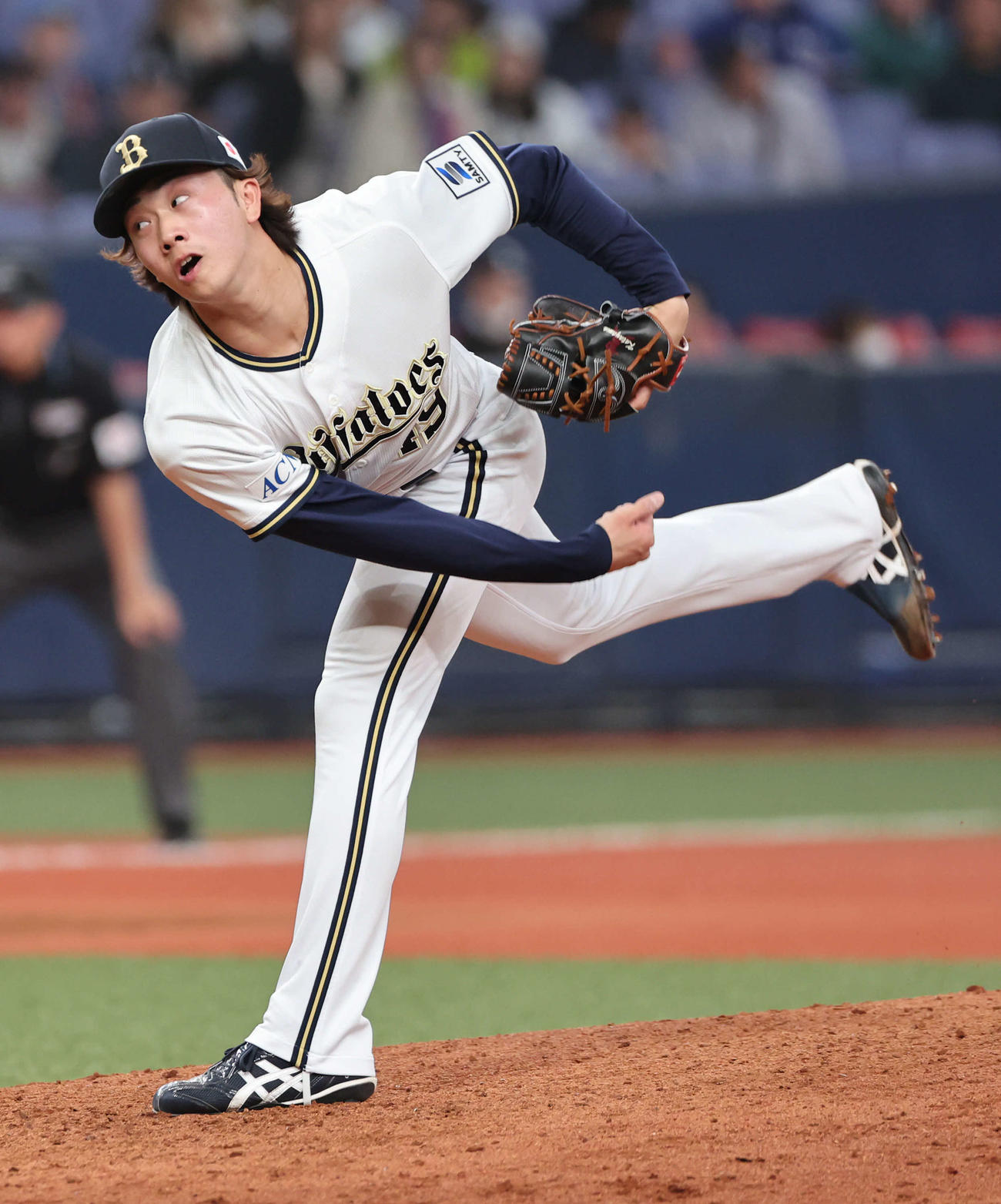 オリックス片山楽生（2025年4月撮影）