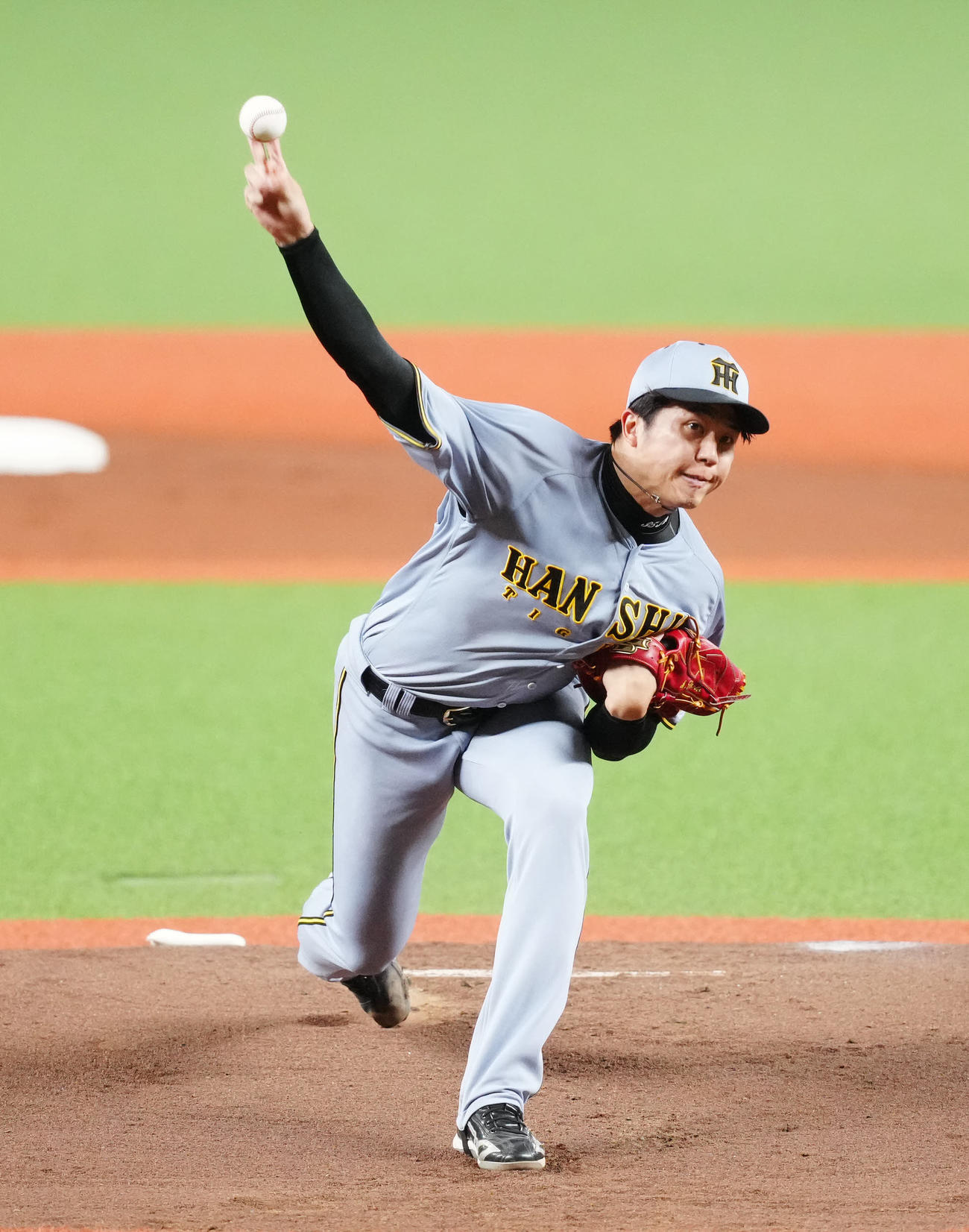 西武対阪神　阪神先発の才木（撮影・江口和貴）