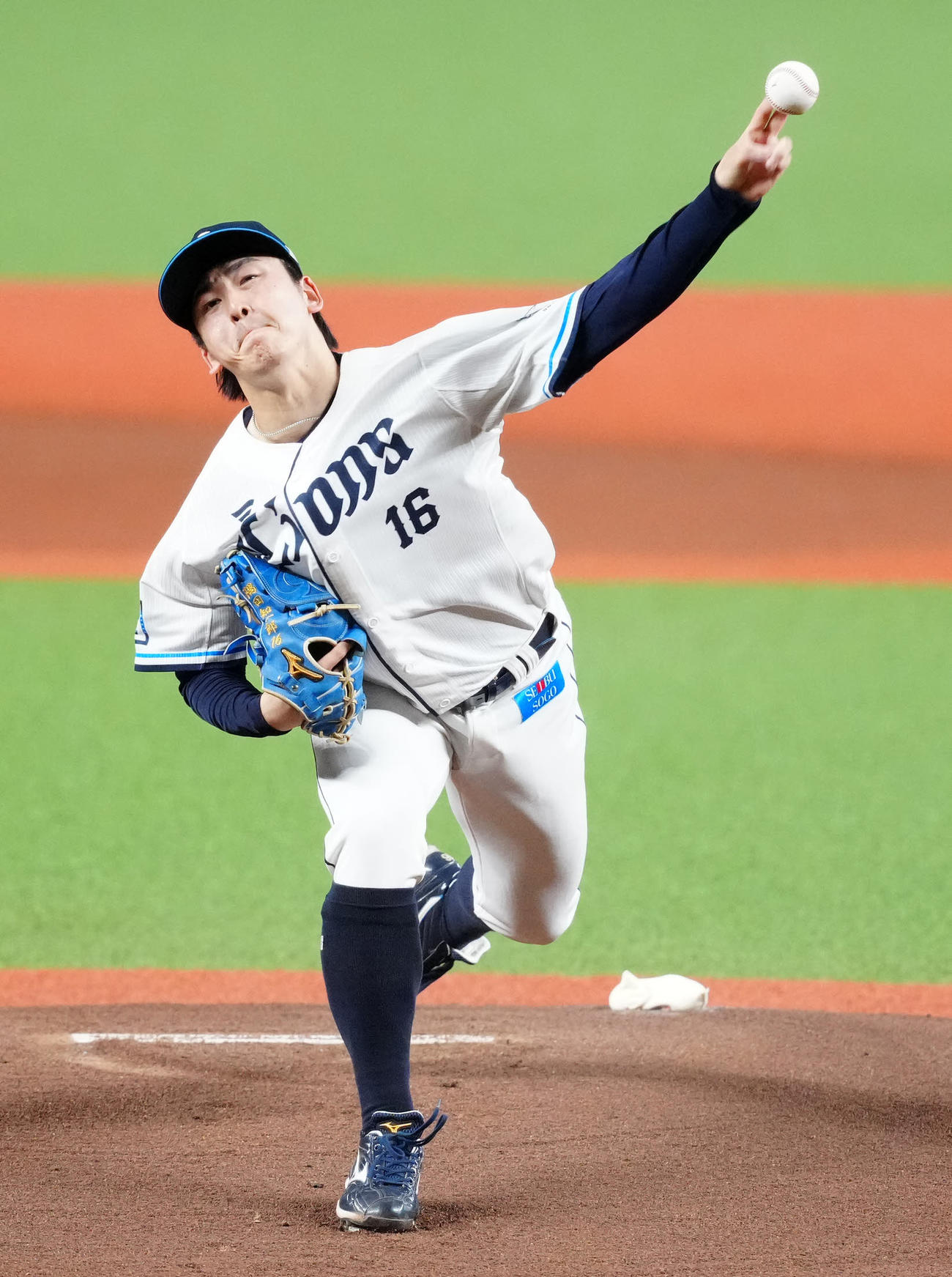 西武対阪神　西武先発の隅田（撮影・江口和貴）
