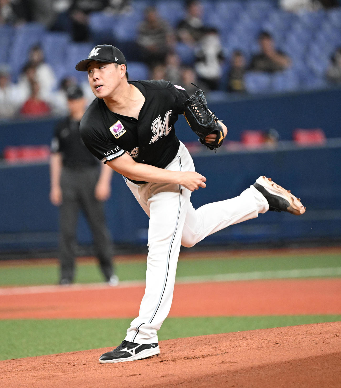 ロッテ西野ロッテ西野勇士（2025年5月21日撮影）