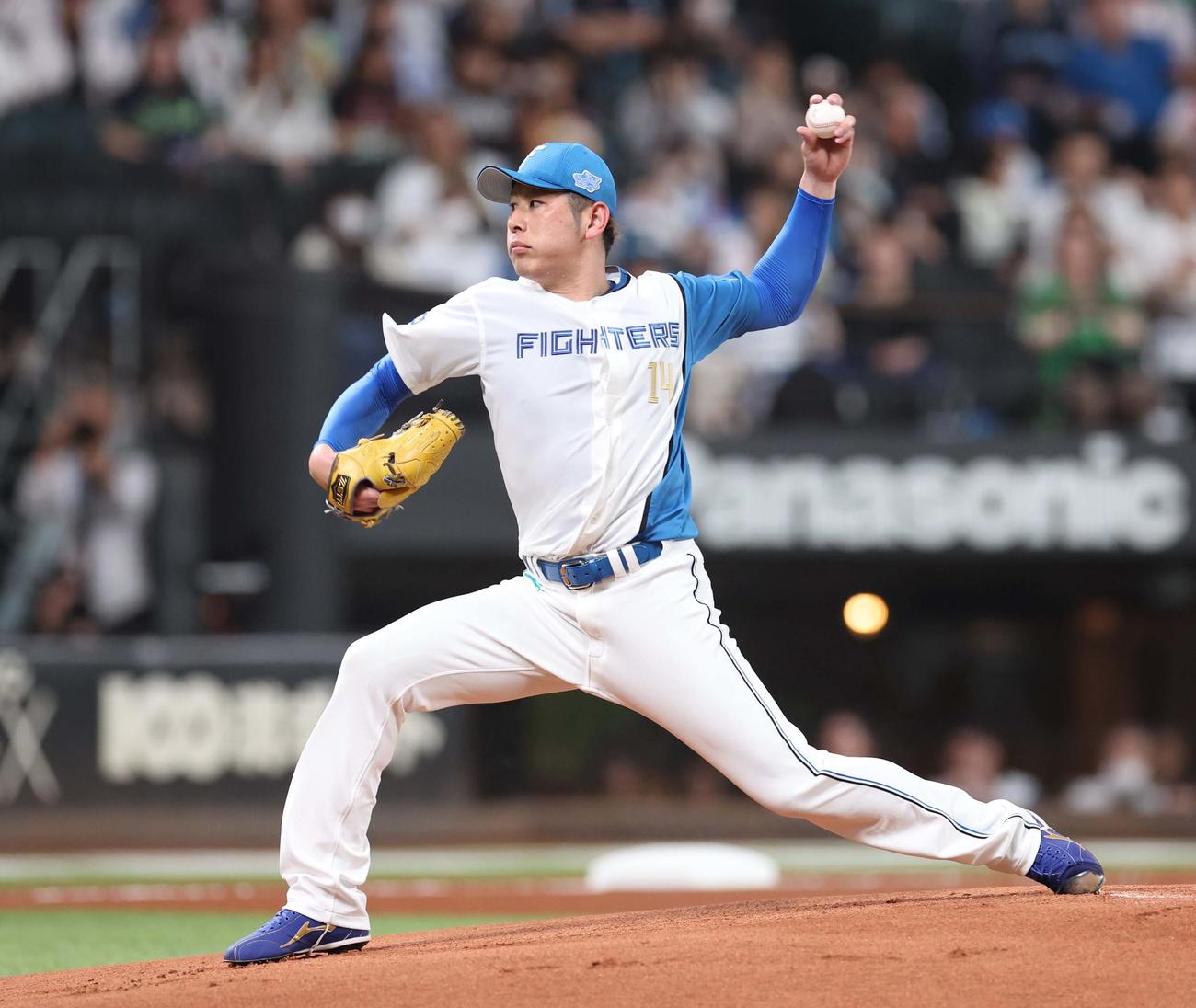 日本ハム対ヤクルト　日本ハム先発の加藤貴（撮影・黒川智章）