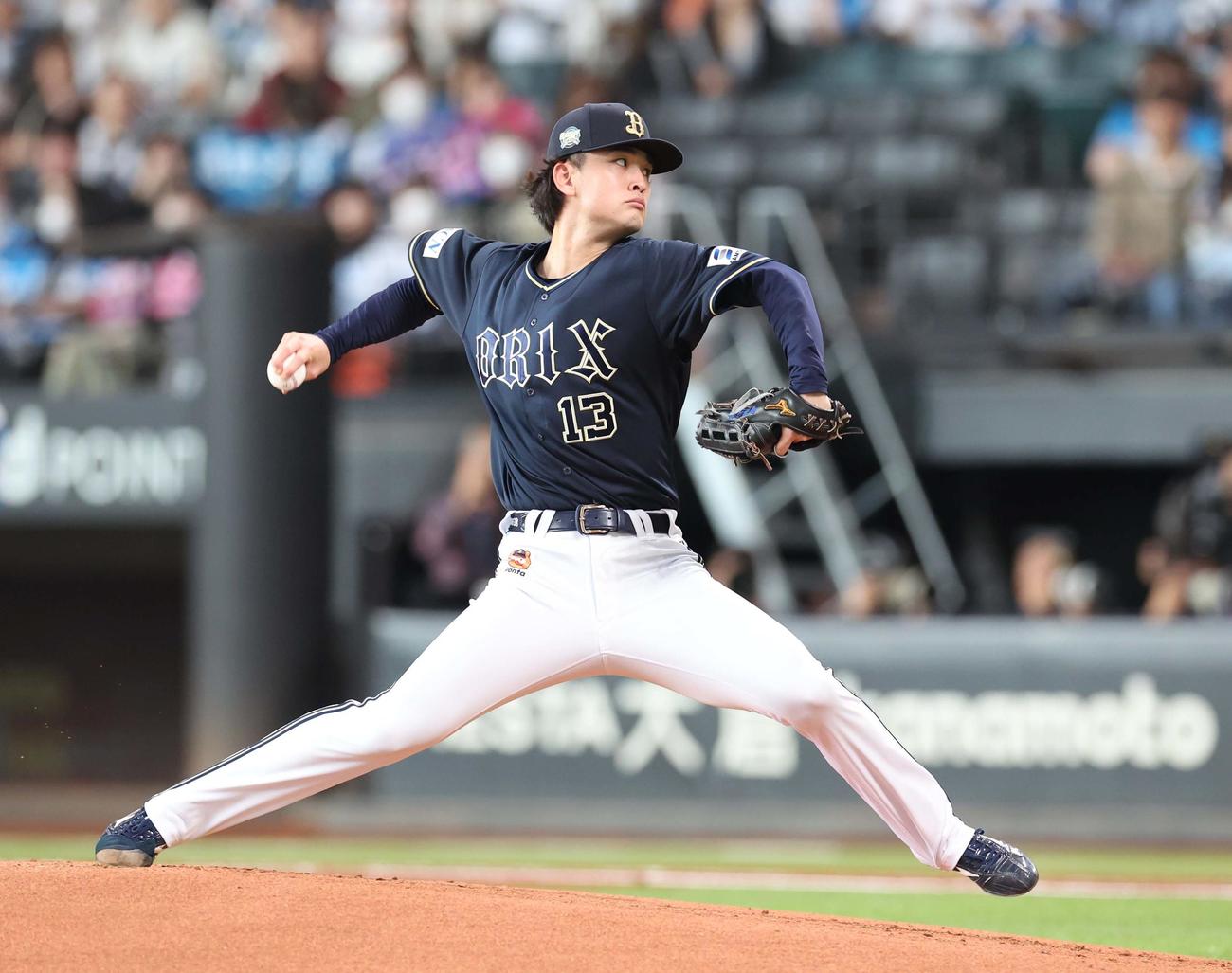 日本ハム戦でプロ初登板を果たしたオリックスの寺西＝25年5月