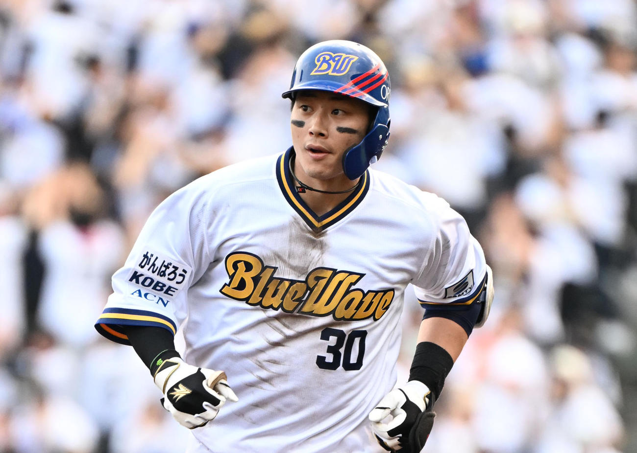 オリックス広岡大志（2025年6月1日撮影）