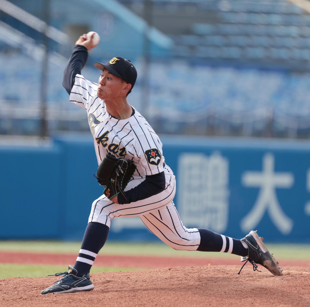 東海大対早大　先発した東海大・米田（撮影・柴田隆二）