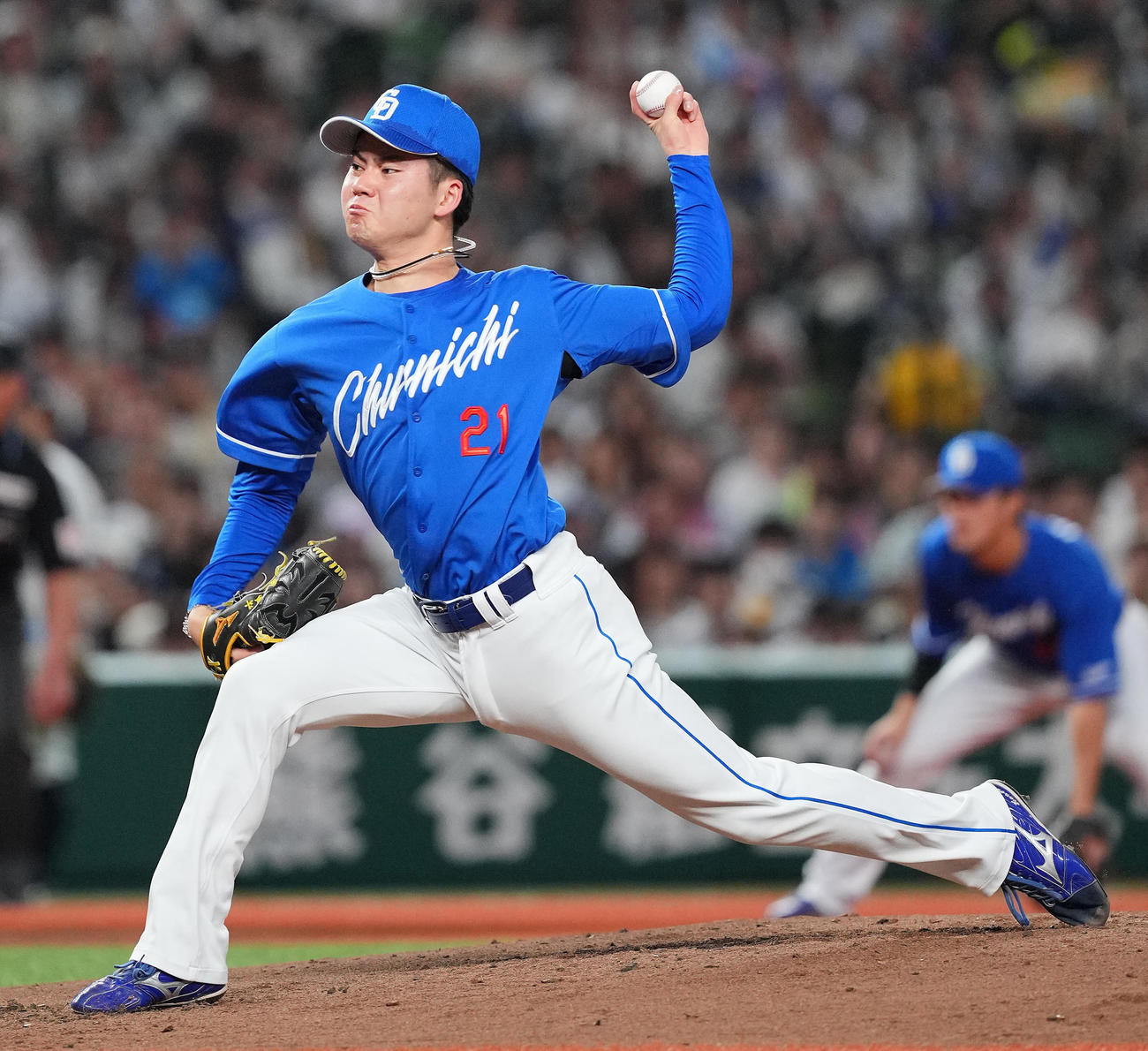 西武対中日　力投する中日先発の金丸（撮影・垰建太）