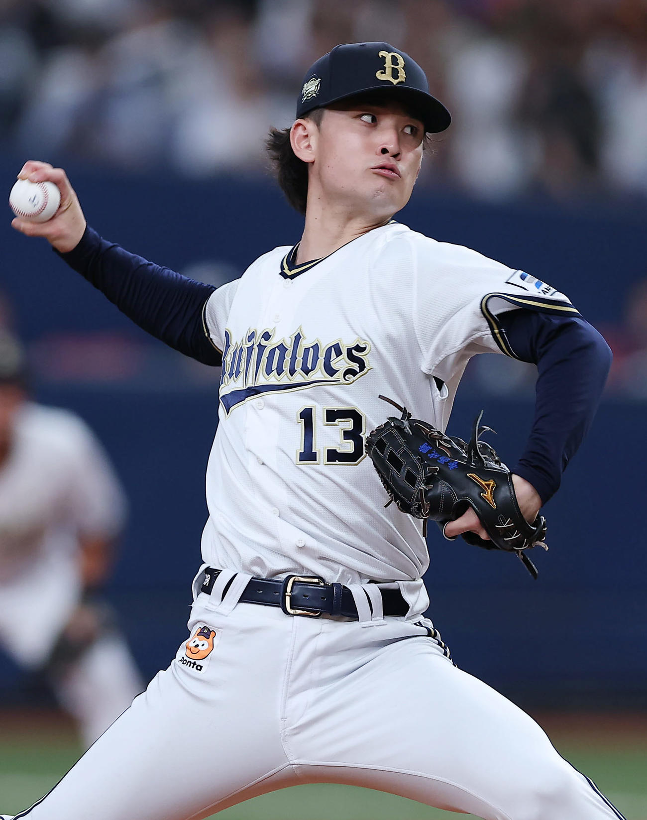 オリックス対巨人　力投するオリックス先発の寺西（撮影・前田充）