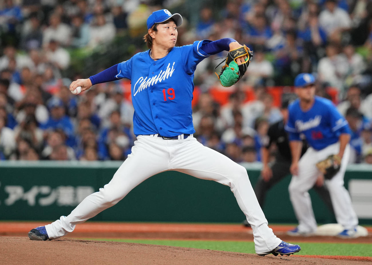 西武対中日　力投する中日先発の高橋宏（撮影・垰建太）