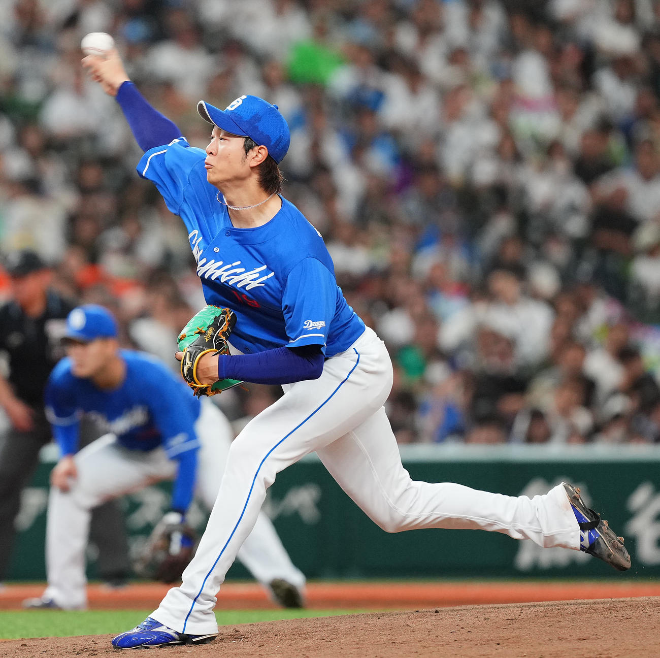 西武対中日　力投する中日先発の高橋宏（撮影・垰建太）