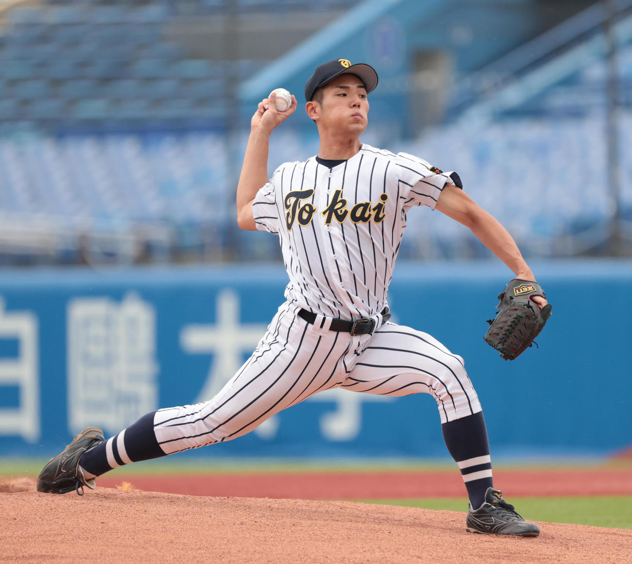 福井工大対東海大　先発した東海大・求（撮影・柴田隆二）