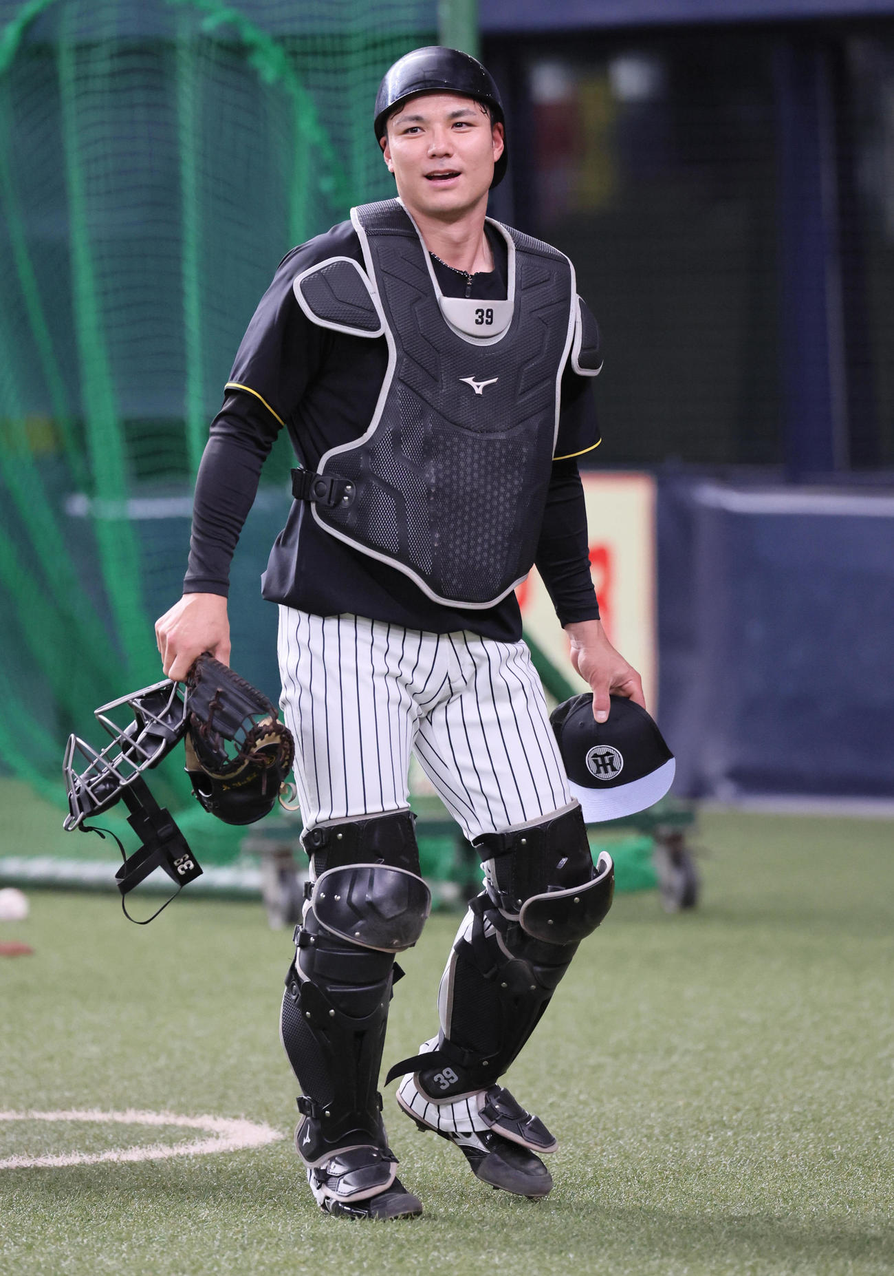 阪神栄枝裕貴（2025年4月1日撮影）