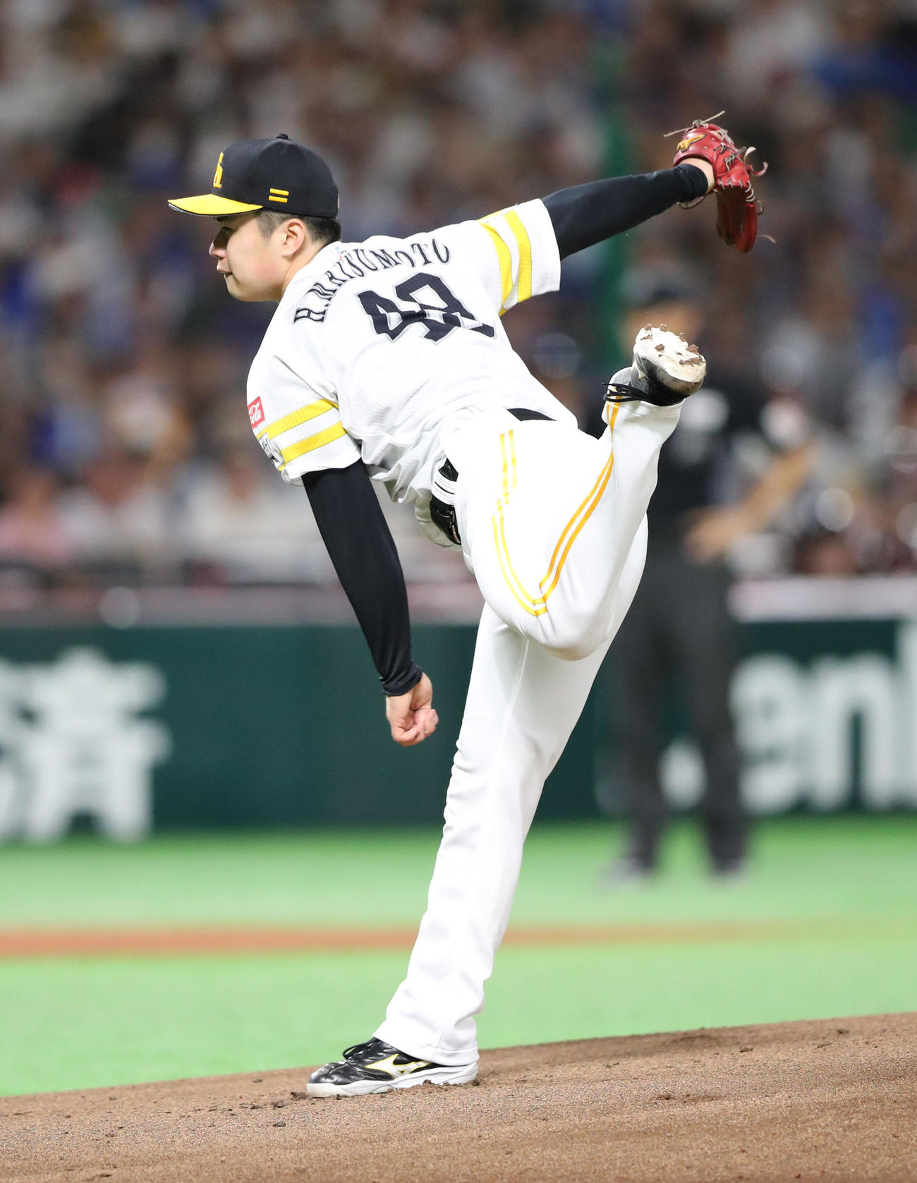 ソフトバンク対DeNA　先発・松本晴（撮影・梅根麻紀）
