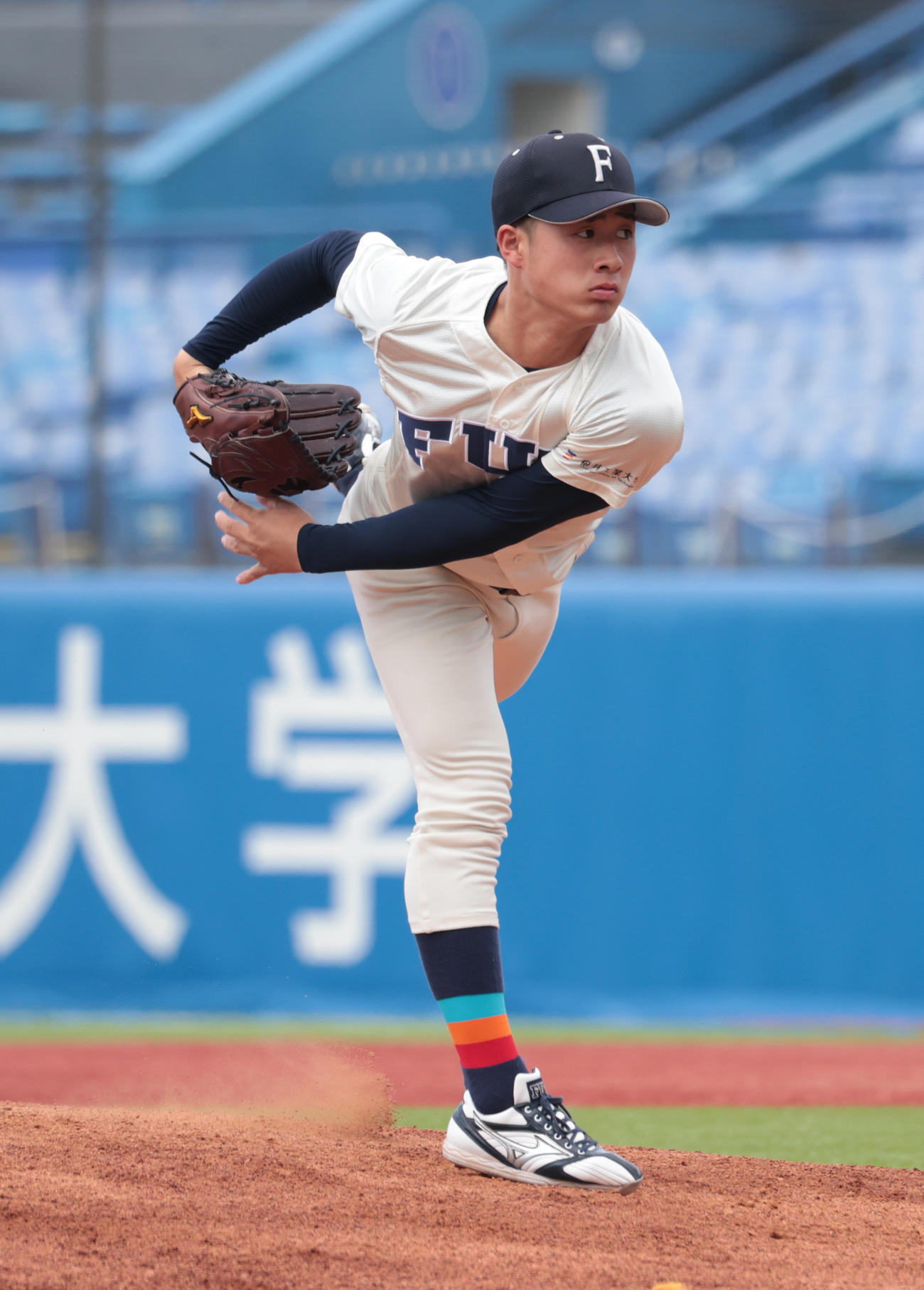 東北福祉大対福井工大　先発した福井工大・藤川（撮影・柴田隆二）