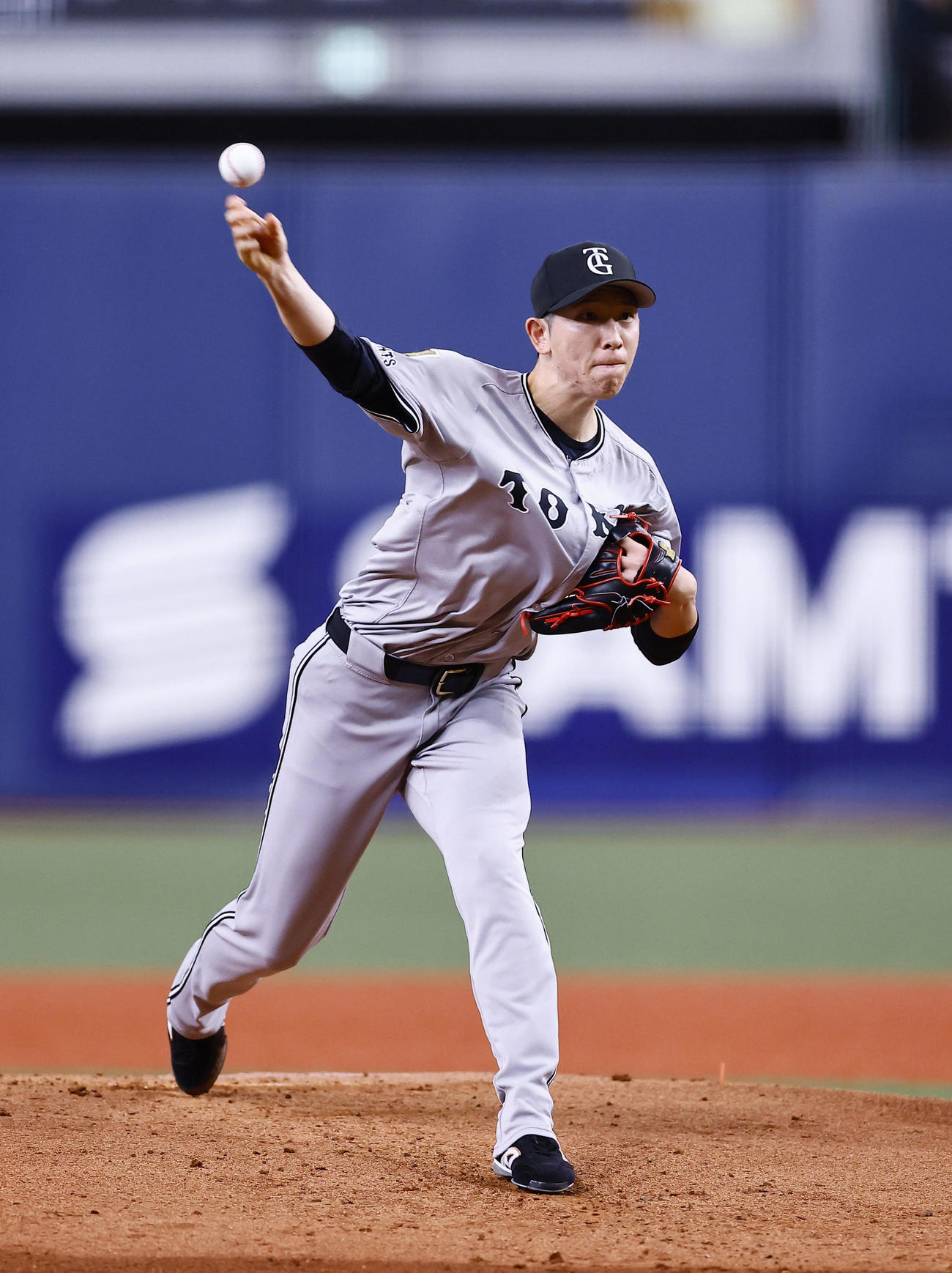 オリックス対巨人　巨人戦発の戸郷（撮影・藤尾明華）