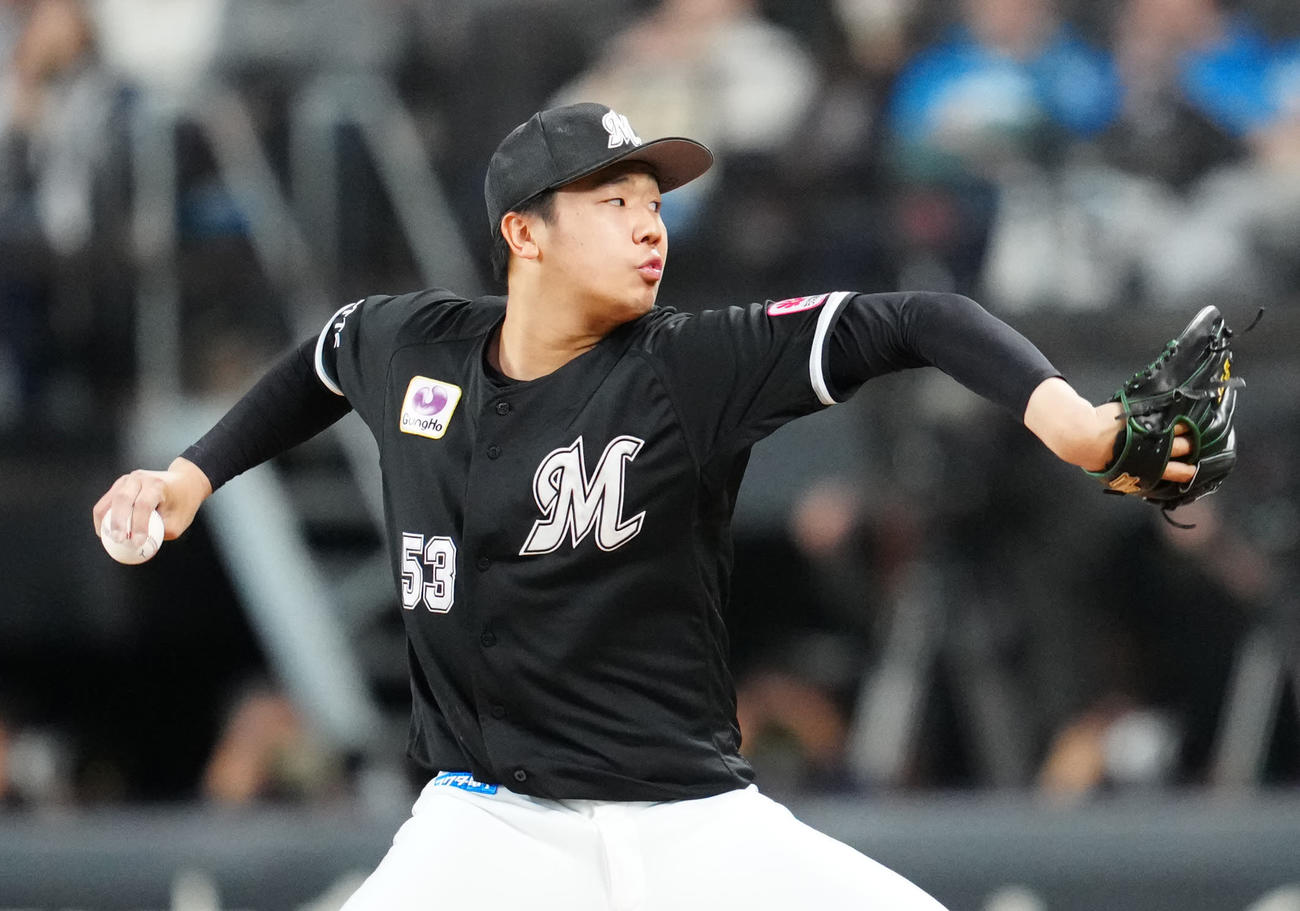 ロッテ木村優人（2025年4月26日撮影）