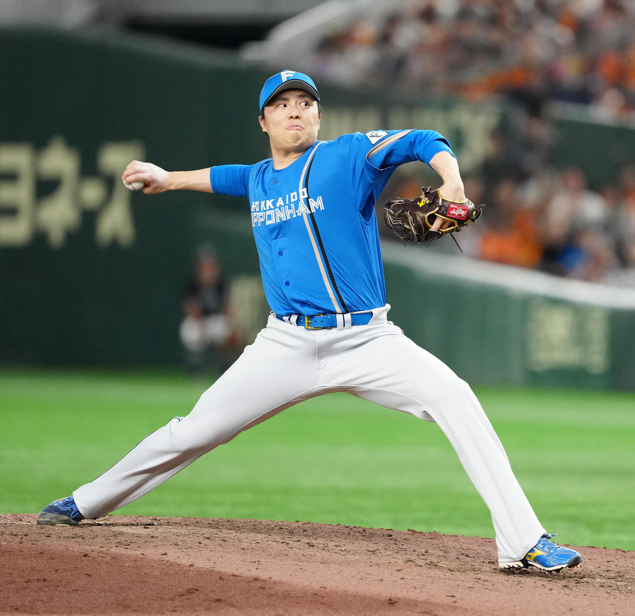 巨人対日本ハム　日本ハム4番手の田中（撮影・江口和貴）