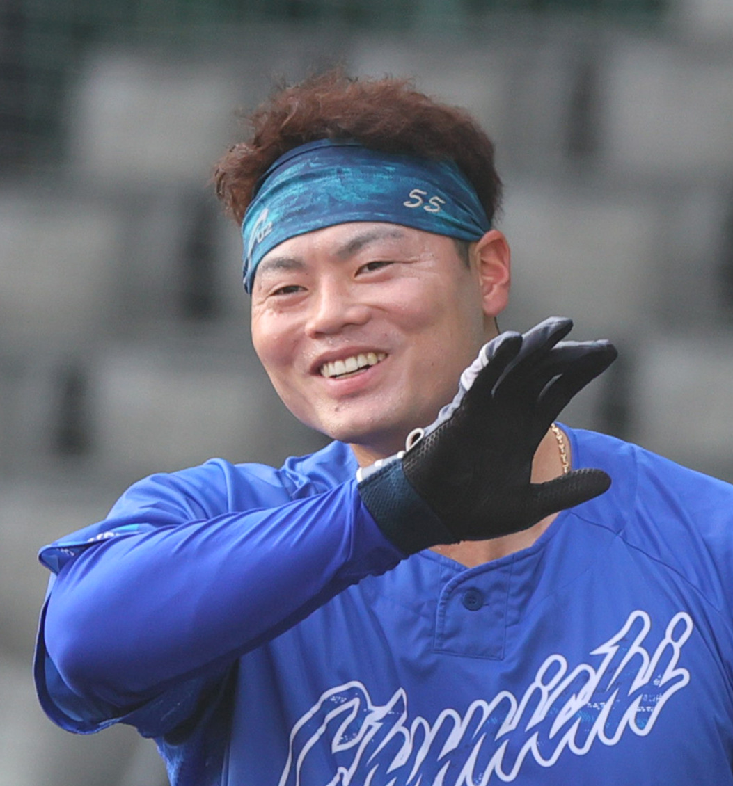 中日細川成也（2025年4月11日撮影）