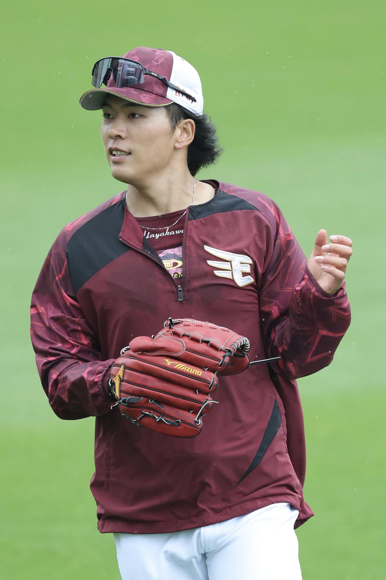 楽天早川隆久（2025年6月14日撮影）