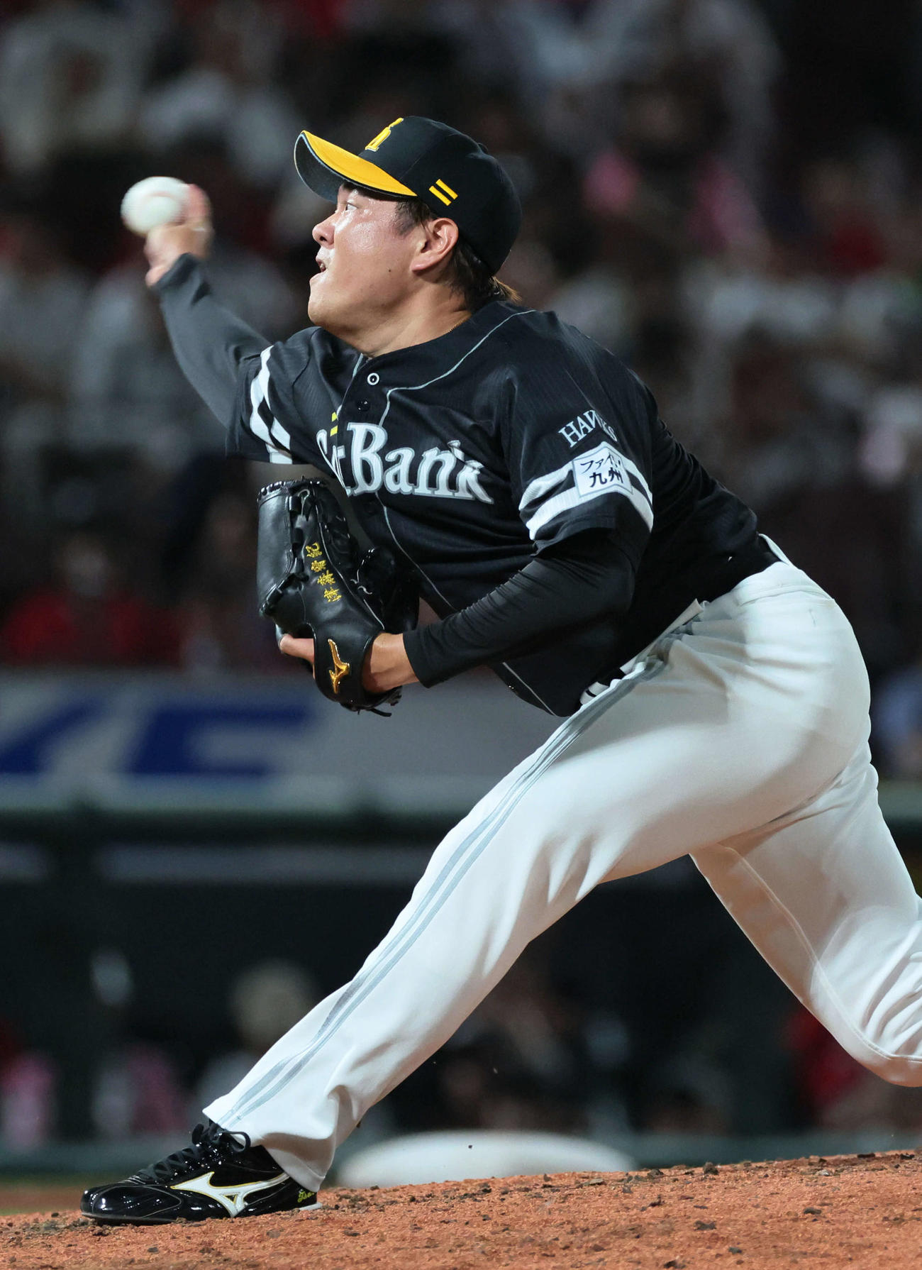 広島対ソフトバンク　9回裏広島、ソフトバンク3番手の津森（撮影・加藤孝規）