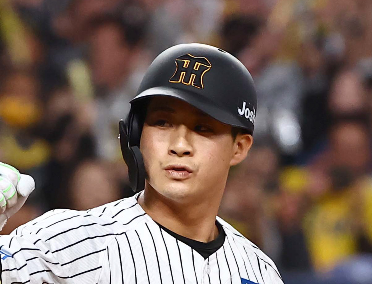 阪神木浪聖也（2025年4月撮影）