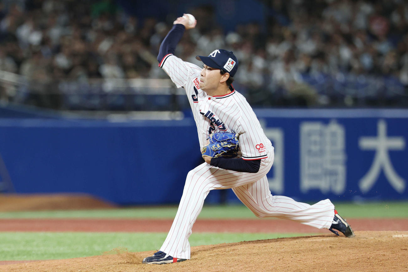 ヤクルト対オリックス　ヤクルト6番手の星（撮影・宮地輝）