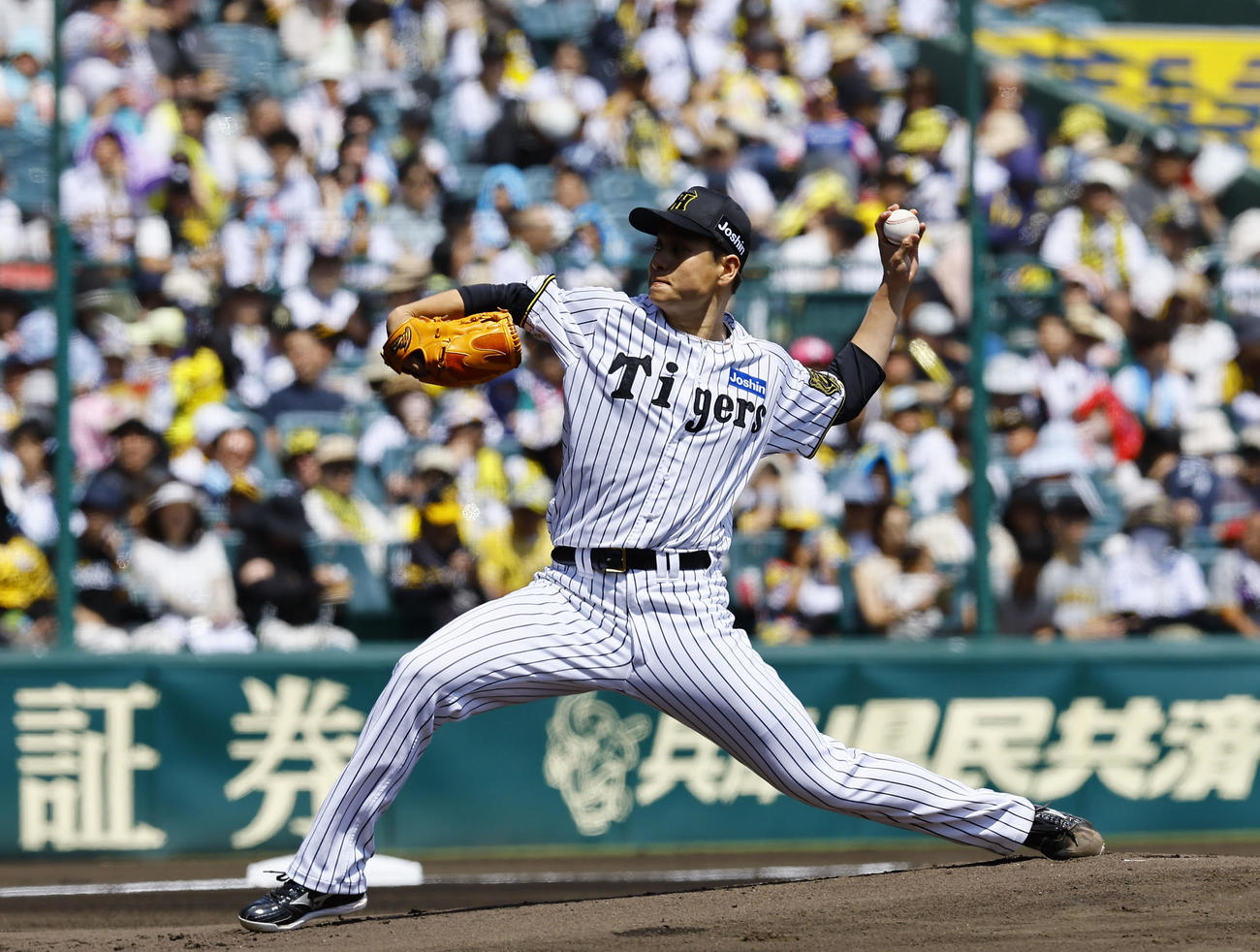 阪神対ソフトバンク　阪神先発の大竹（撮影・藤尾明華）
