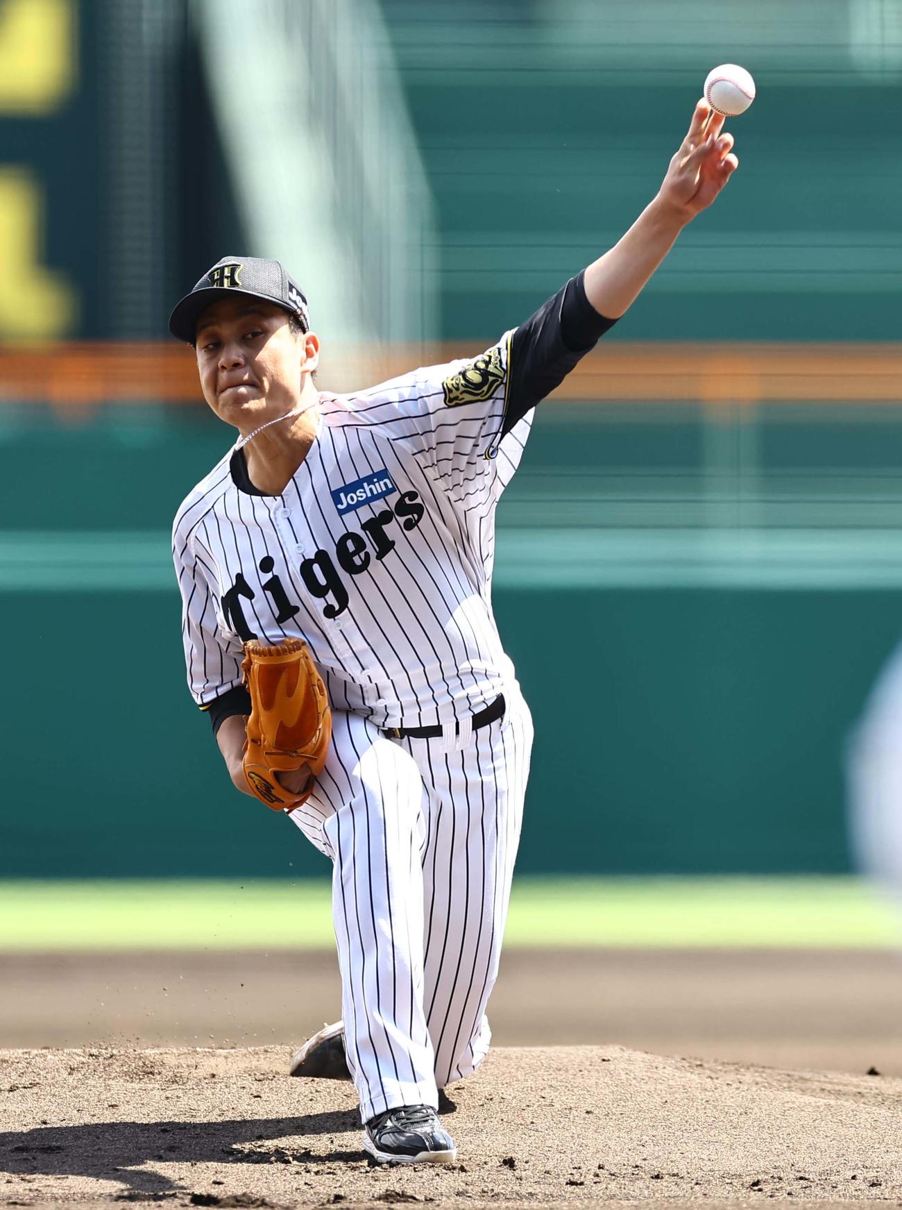阪神対ソフトバンク　阪神先発の大竹（撮影・上田博志）