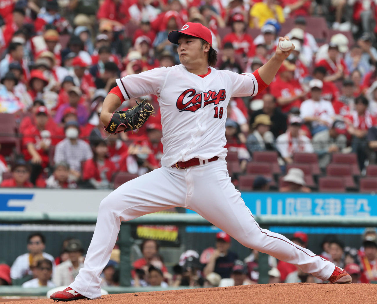 広島対楽天　広島先発の床田（撮影・加藤孝規）