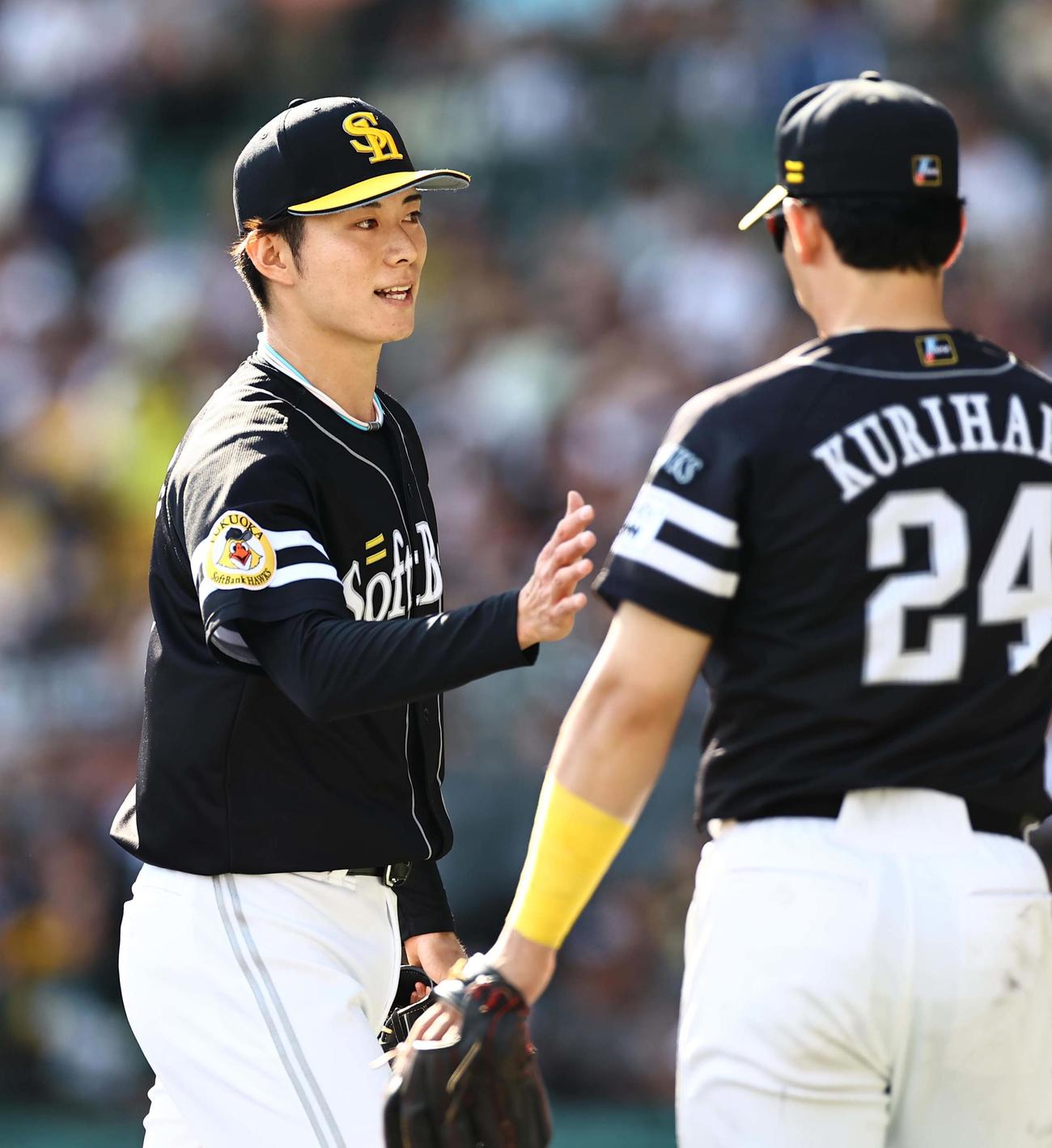 阪神対ソフトバンク　プロ初登板の川口は6回1イニングを無失点に抑える（撮影・上田博志）