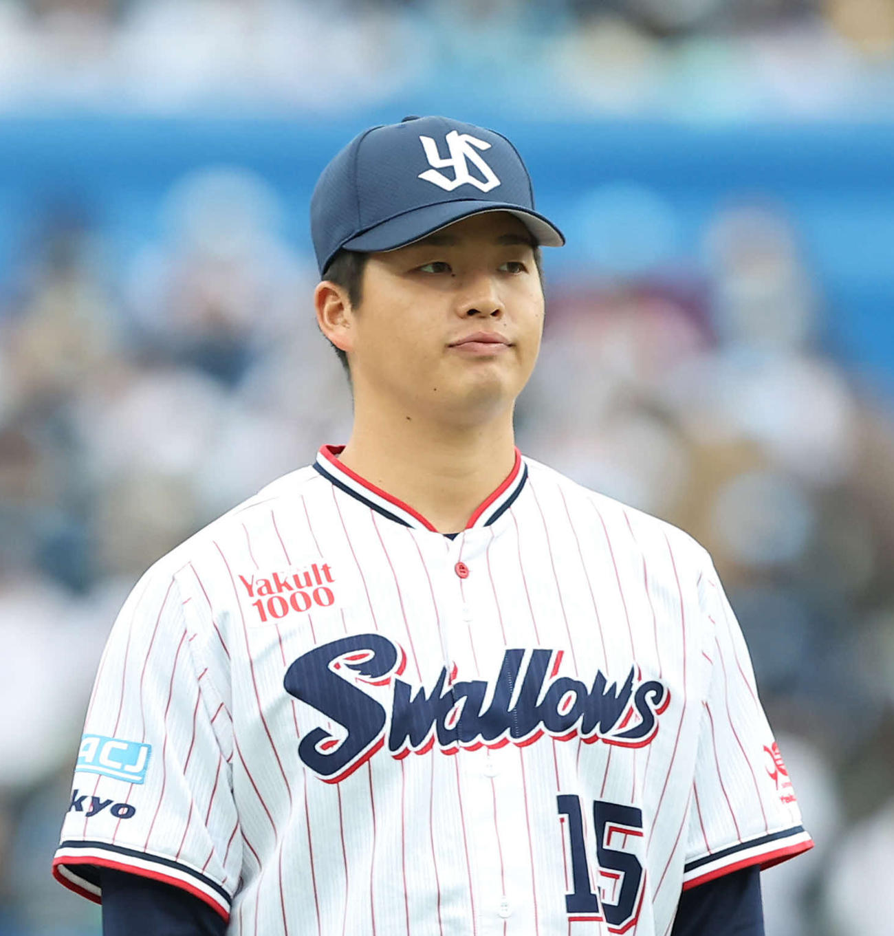 ヤクルト中村優斗（2025年撮影）