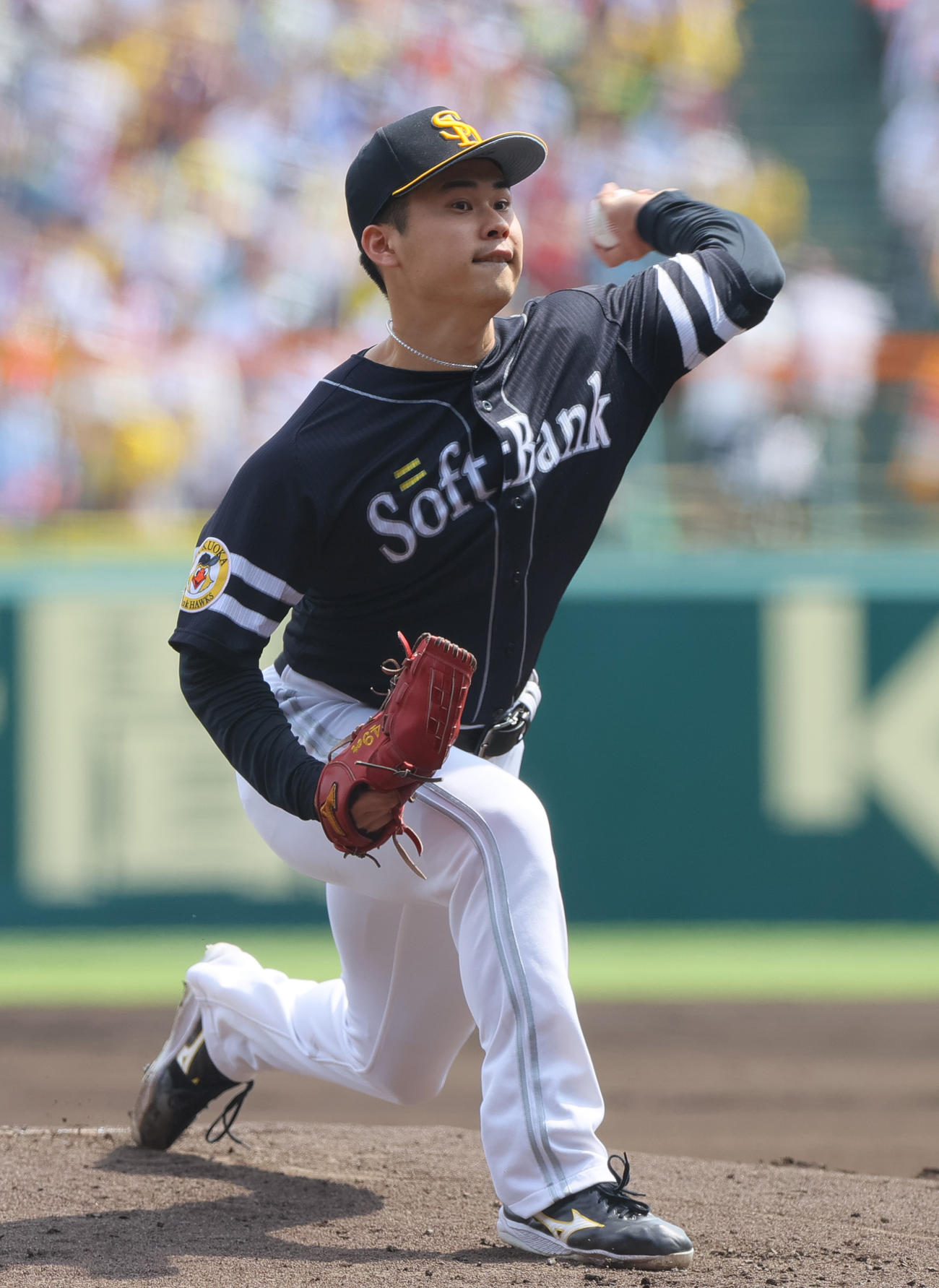 阪神対ソフトバンク　ソフトバンク先発の松本晴（撮影・上山淳一）