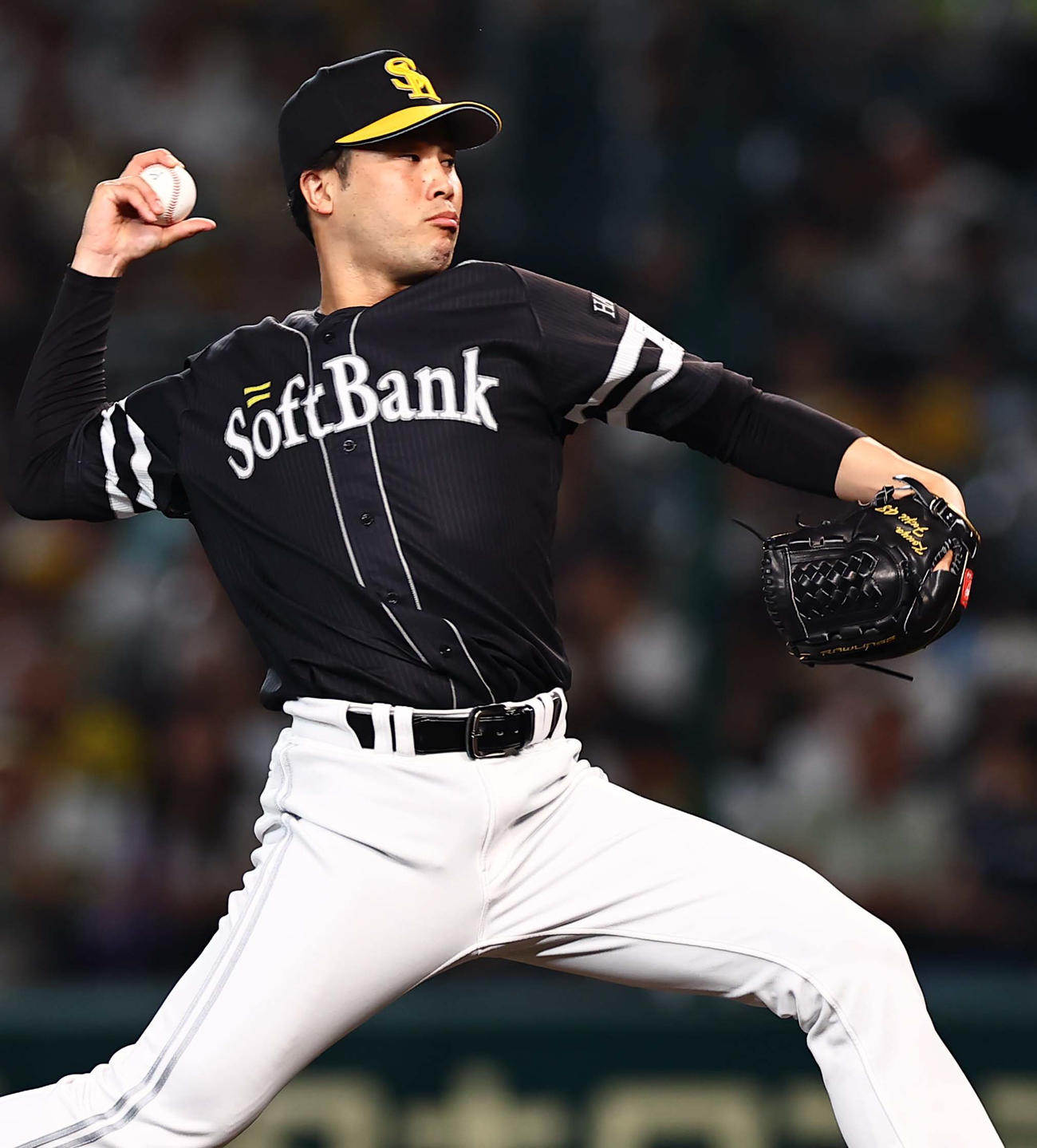 ソフトバンク藤井皓哉（2025年6月20日撮影）