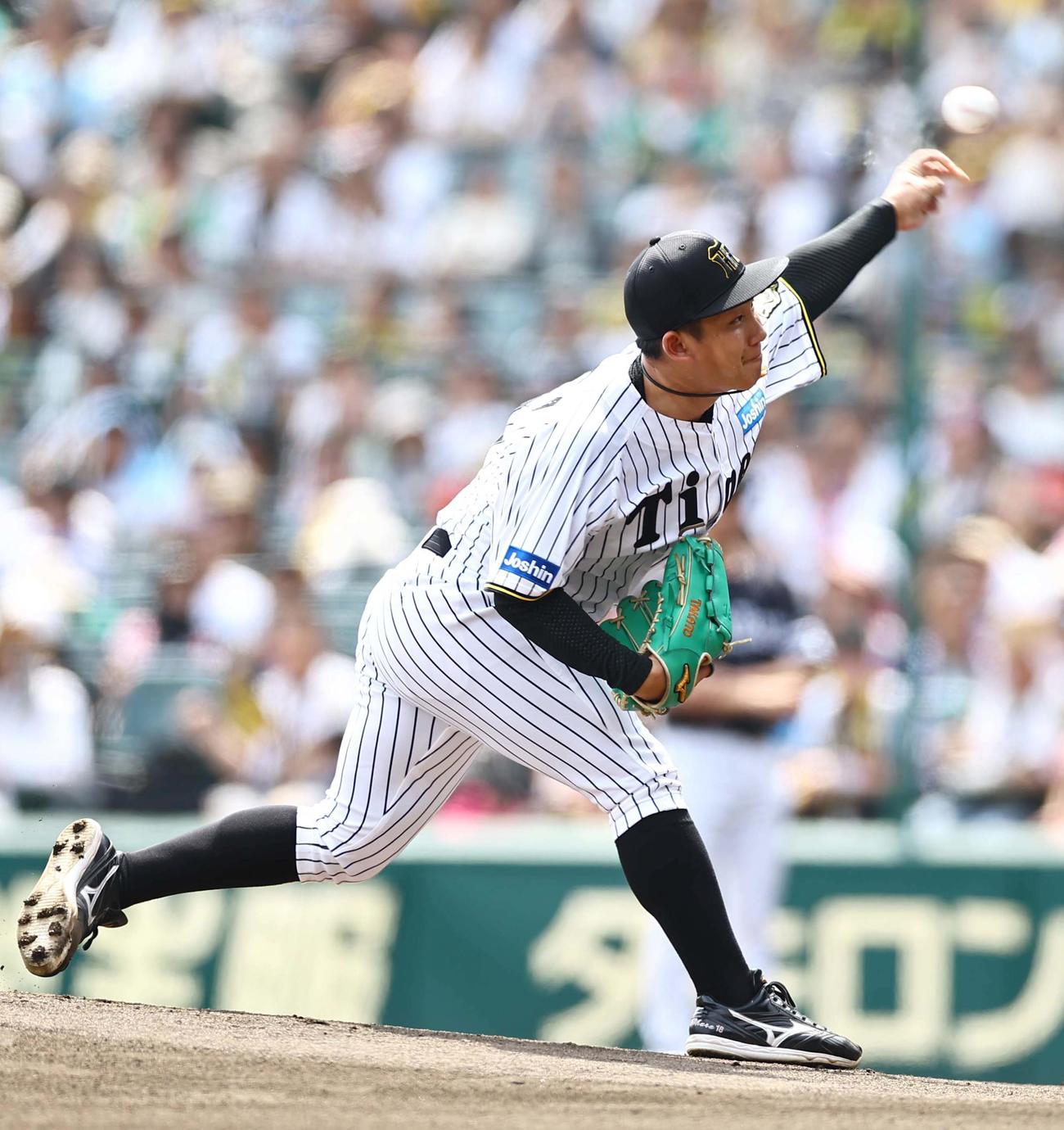 阪神対ソフトバンク　阪神先発の伊原（撮影・上田博志）