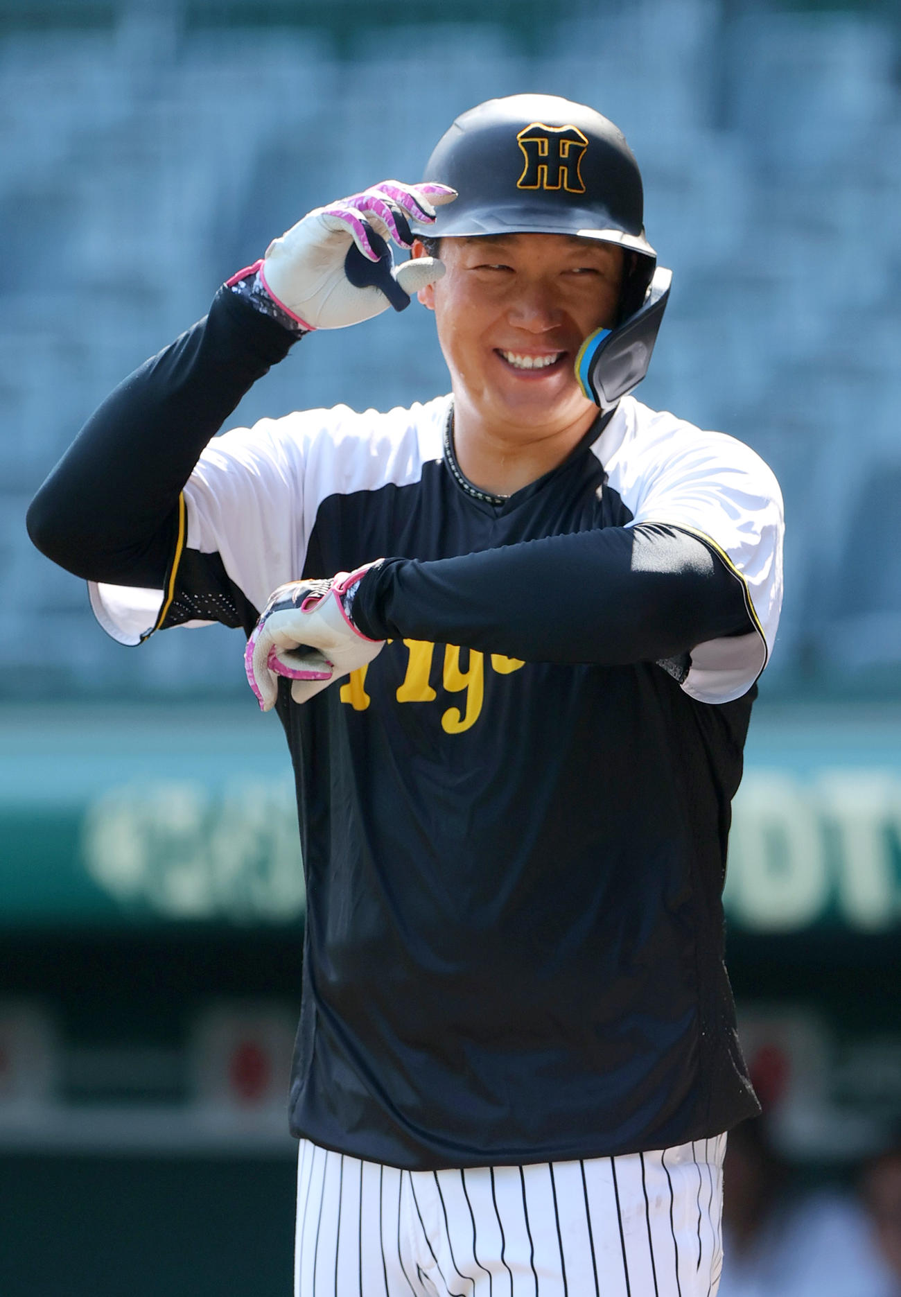 阪神大山悠輔（2025年6月19日撮影）