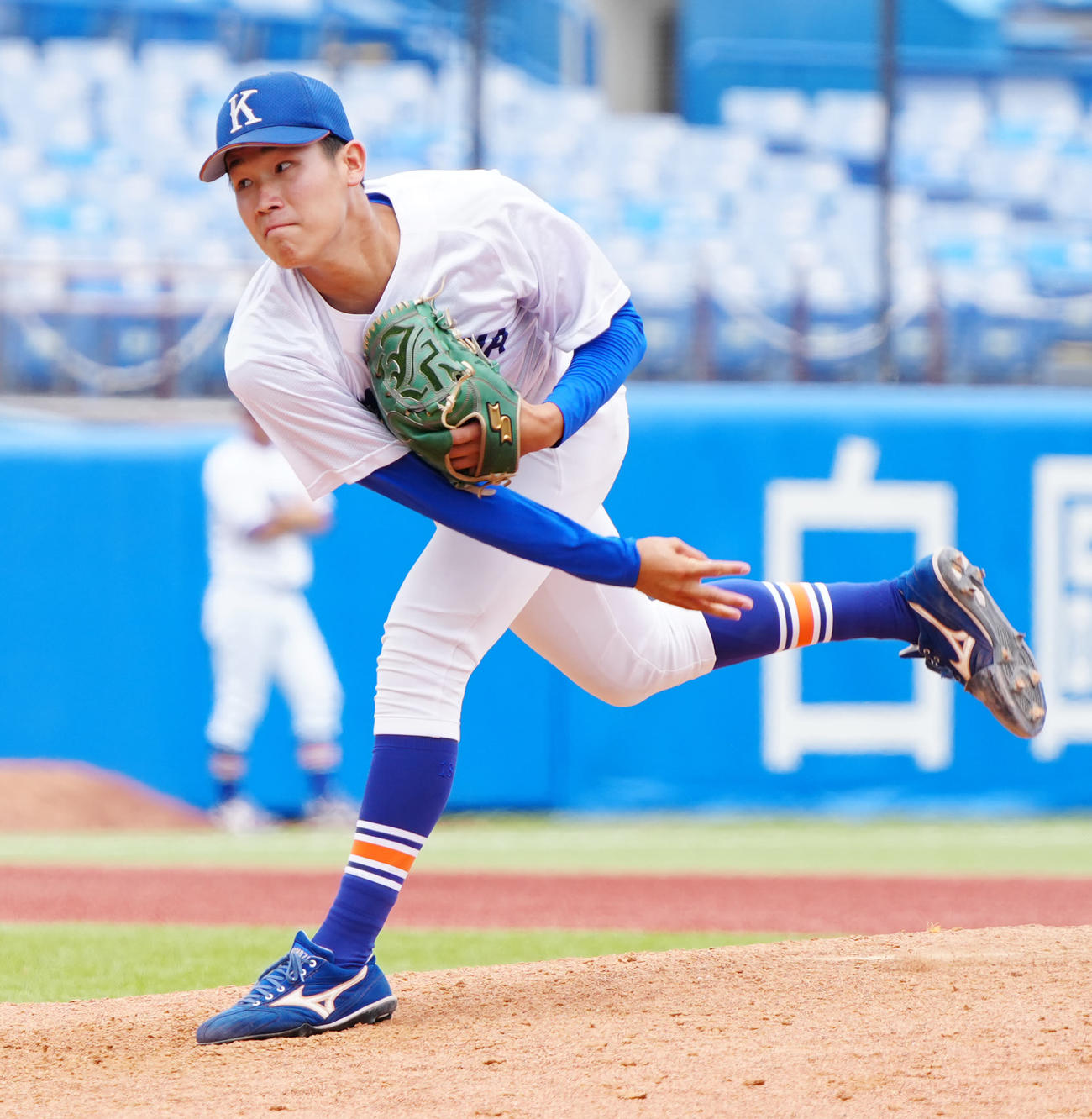 駒大対日大　駒大3番手の仲井（撮影・江口和貴）