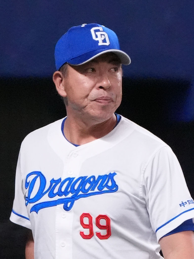 中日井上一樹監督（2025年6月17日撮影）