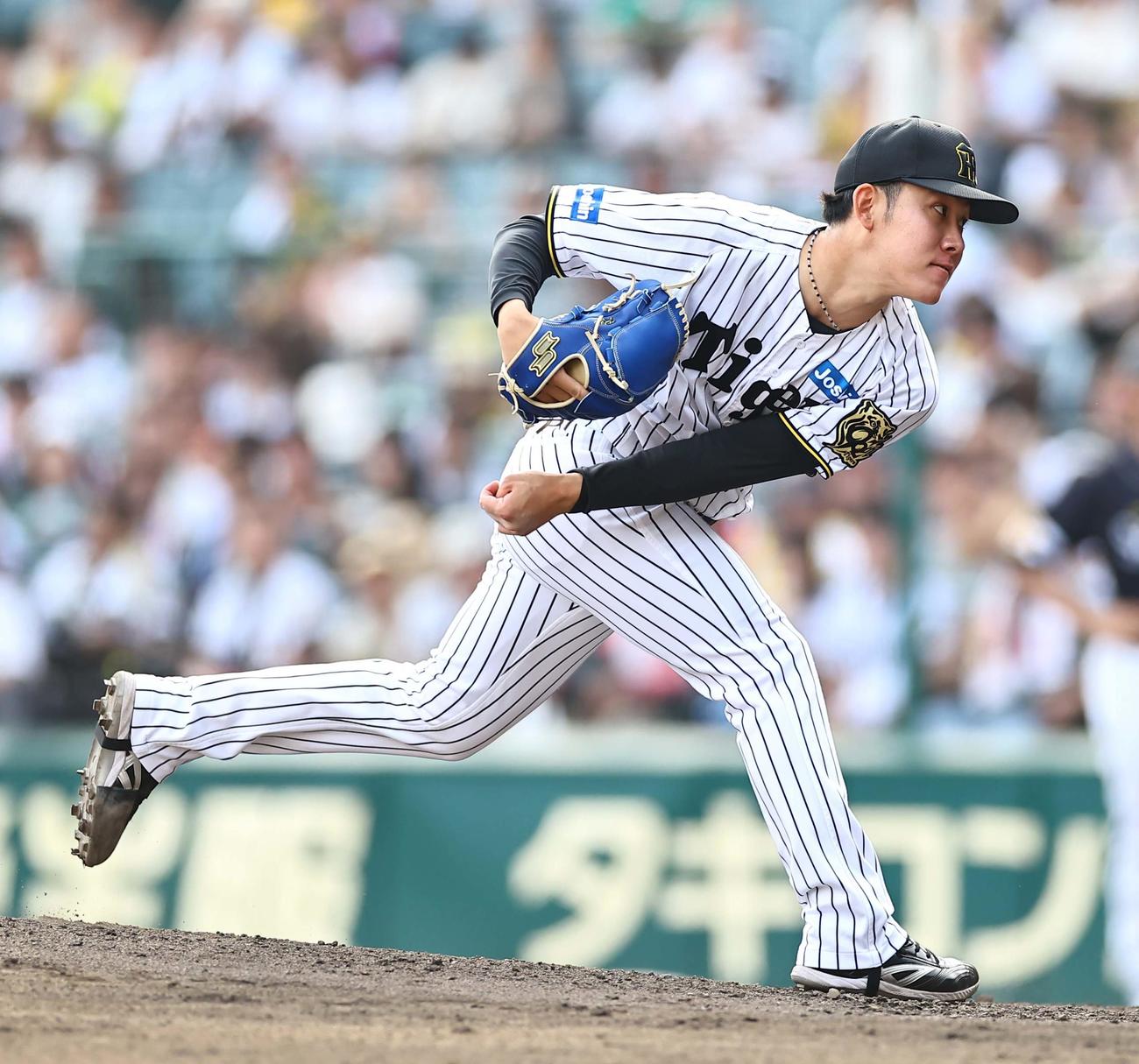 阪神富田蓮（2025年6月22日撮影）