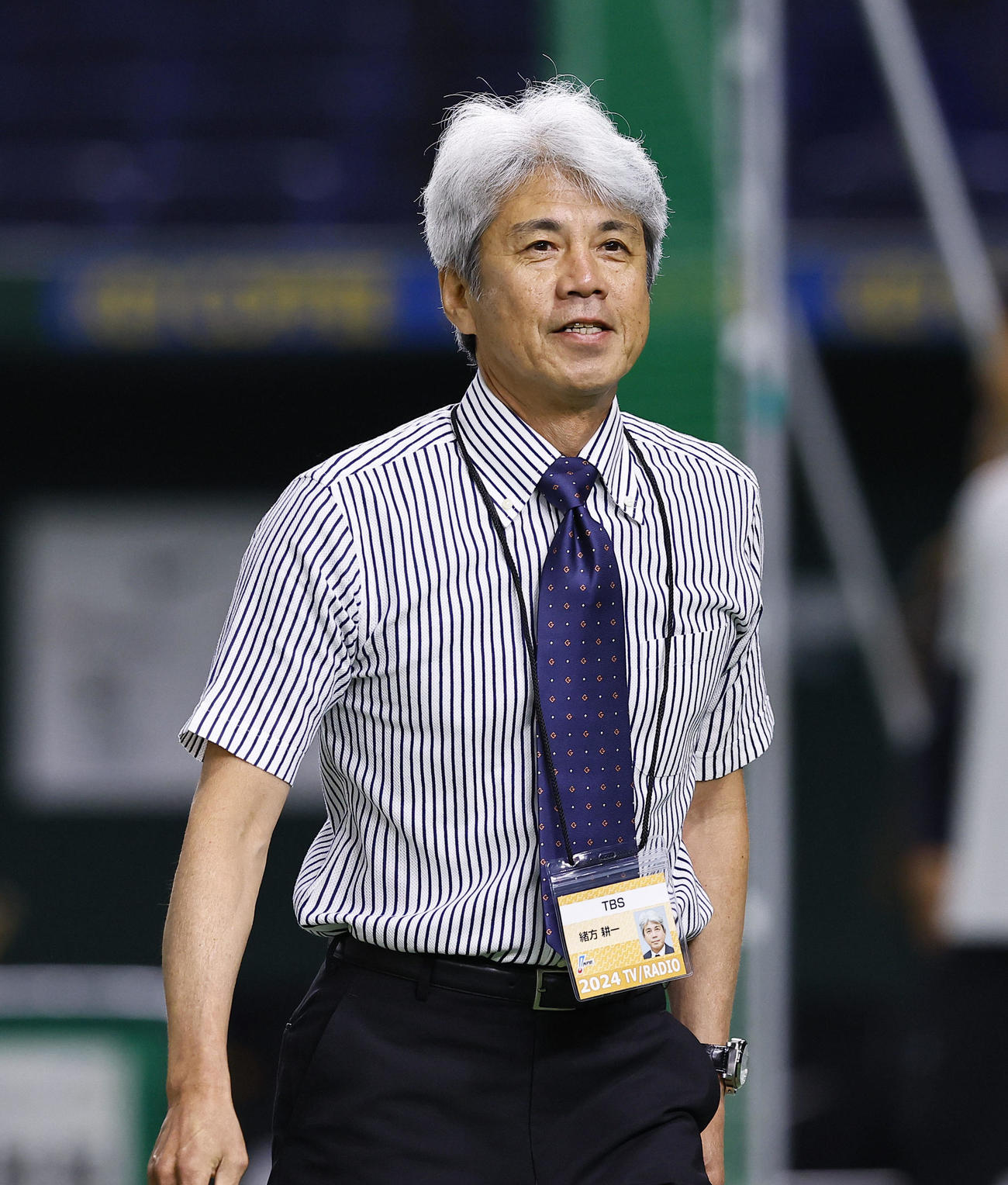 緒方耕一氏(2024年7月16日撮影)