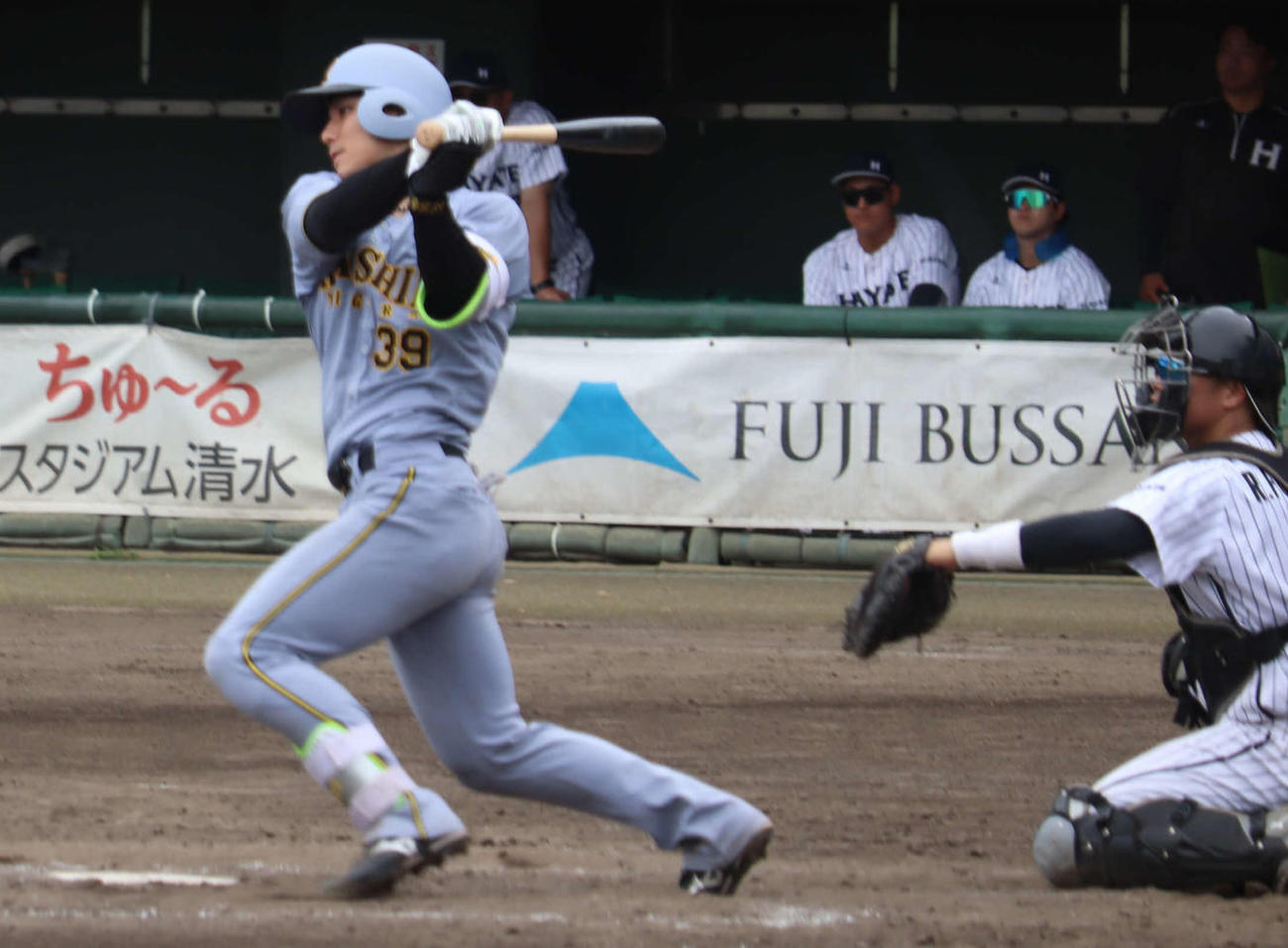 くふうハヤテ戦で2安打を放った阪神栄枝裕貴捕手