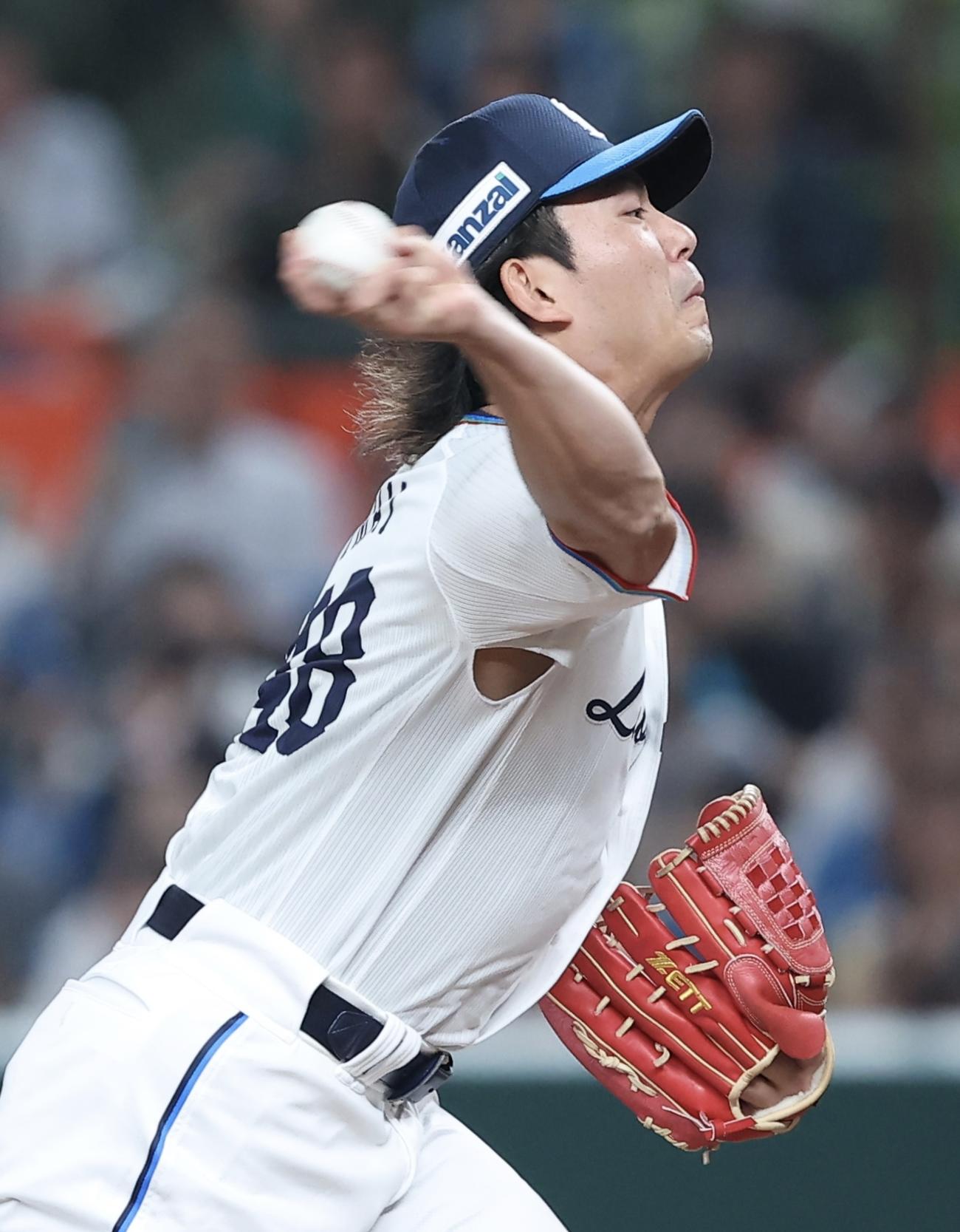 西武対日本ハム　先発登板する西武今井（撮影・河田真司）