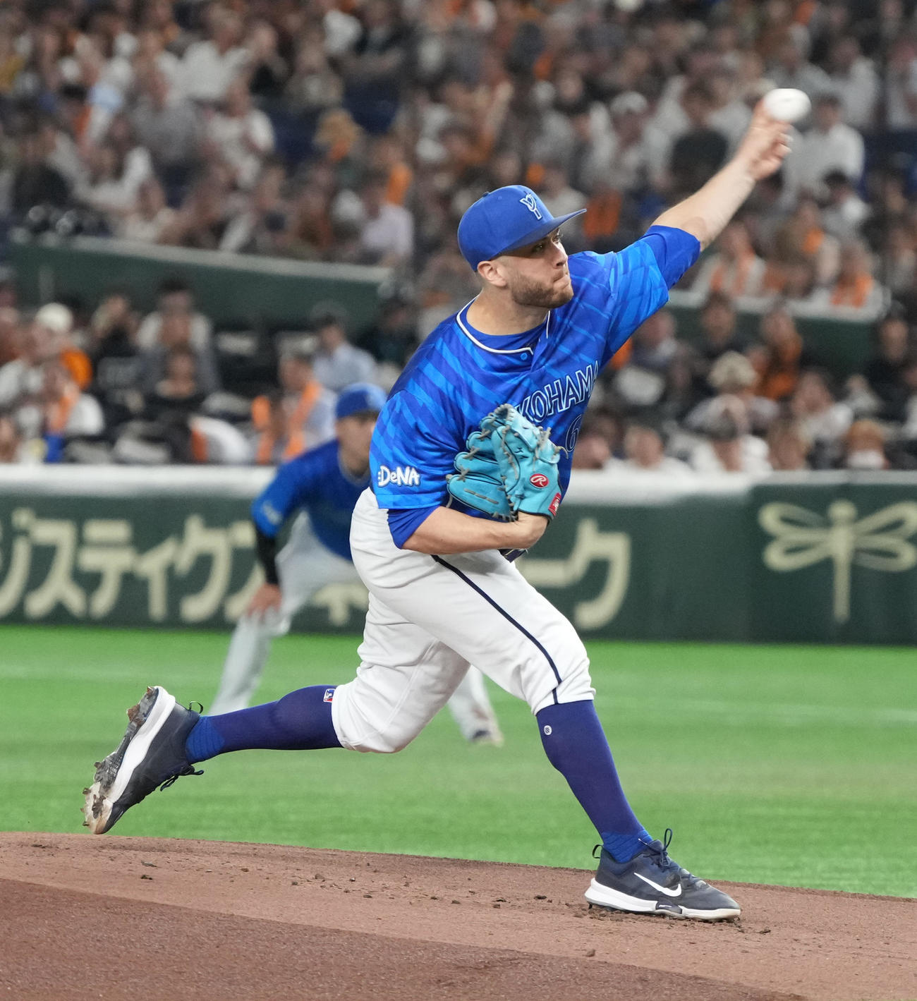 巨人対DeNA DeNA先発のケイ（撮影・小沢裕）