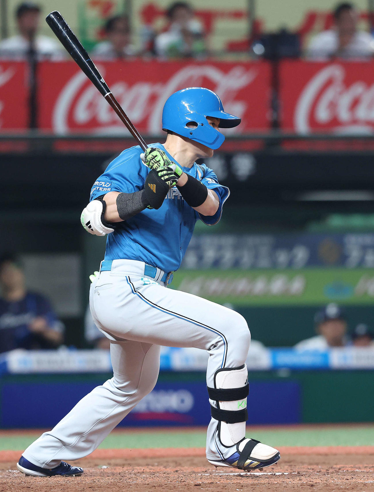 西武対日本ハム　4回表日本ハム無死、右前打を放つ清宮幸（撮影・河田真司）
