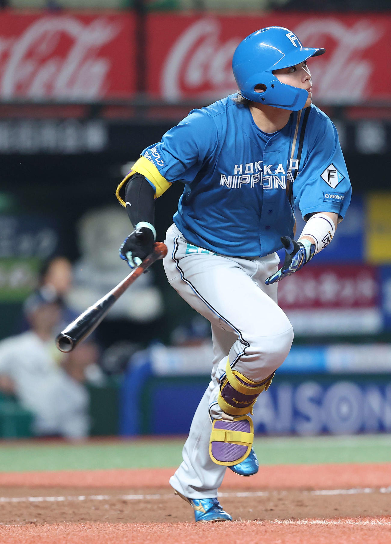 西武対日本ハム　4回表日本ハム無死、右中間ソロ本塁打を放つ田宮（撮影・河田真司）