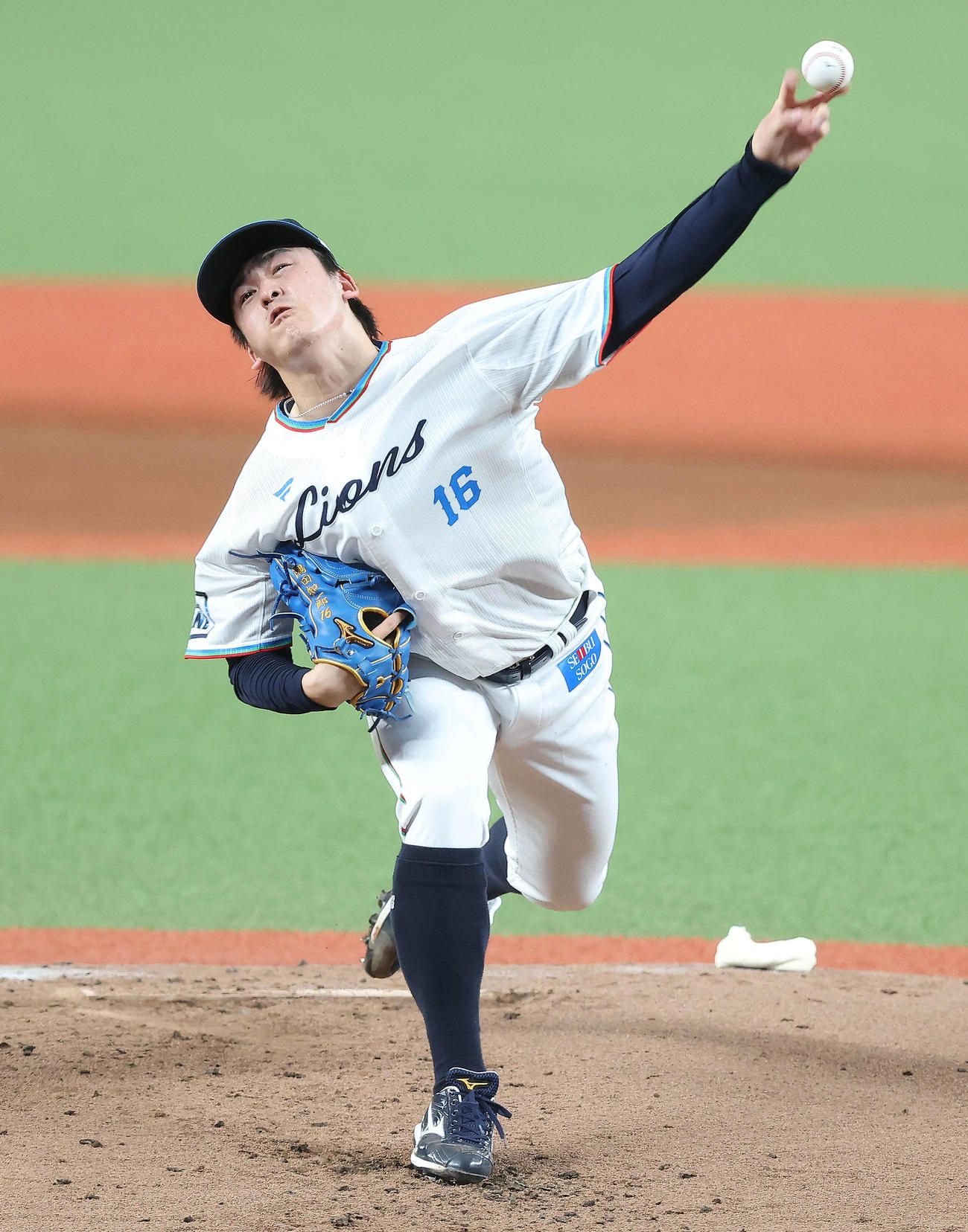 西武対日本ハム　2回表、力投する隅田（撮影・河田真司）