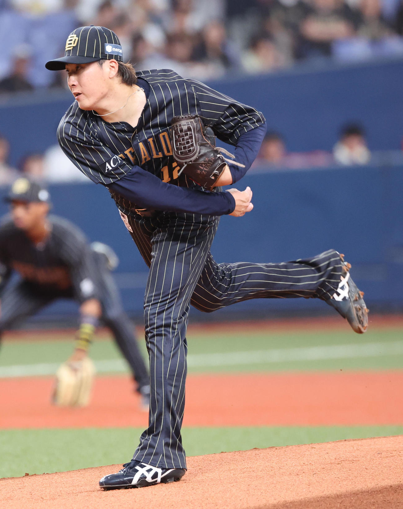 オリックス対楽天　オリックス先発の東（撮影・西尾就之）