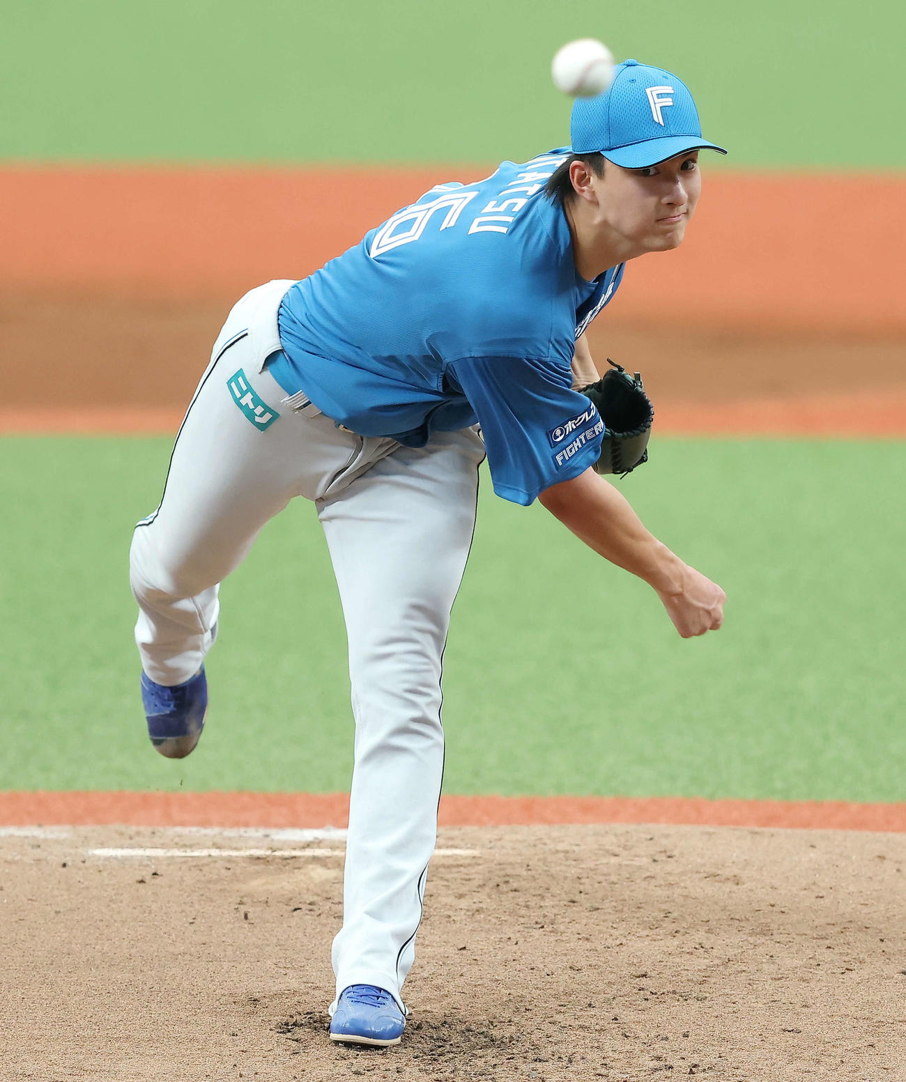 西武対日本ハム　2回裏、力投する達（撮影・河田真司）