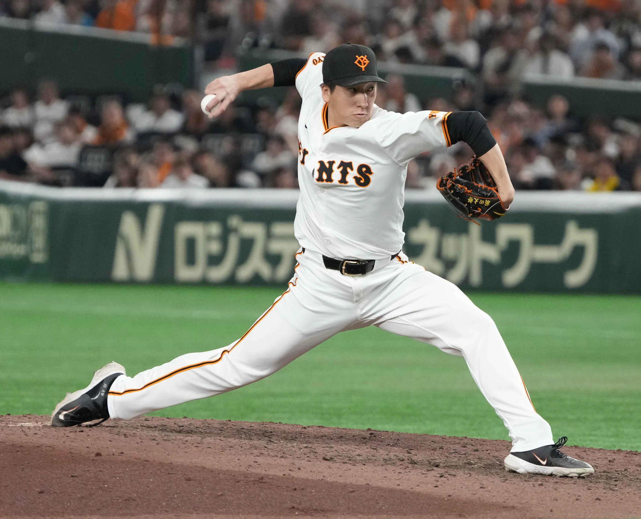巨人対DeNA　巨人3番手で登板した大勢（撮影・小沢裕）