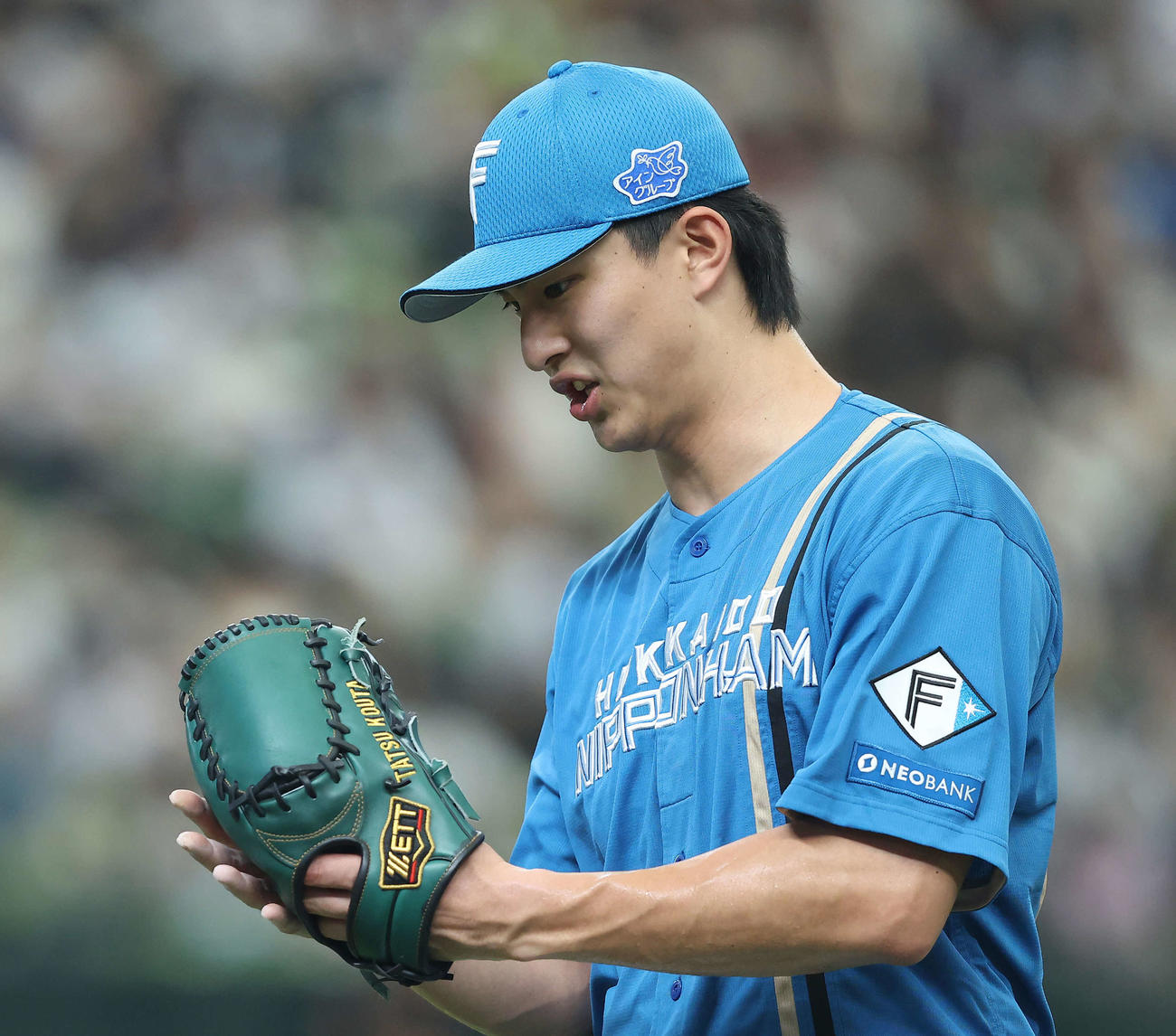 西武対日本ハム　6回裏を抑える達（撮影・河田真司）